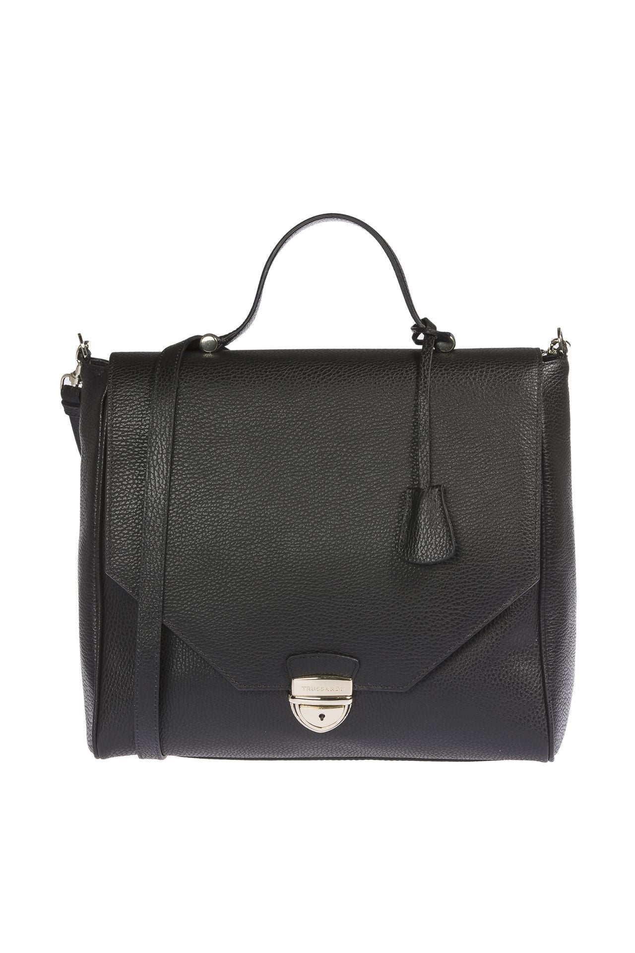 Trussardi Black Leather Women Handbag - Luksuslaukut ja asusteet Trussardi - Tutustu YVES JAVANNI® 