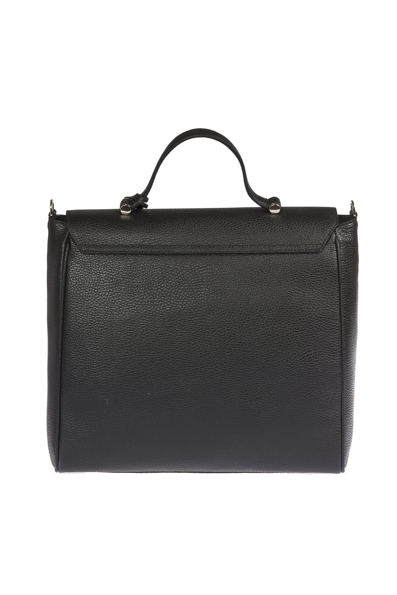 Trussardi Black Leather Women Handbag - Luksusmuotia Trussardi - Tutustu YVES JAVANNI® 