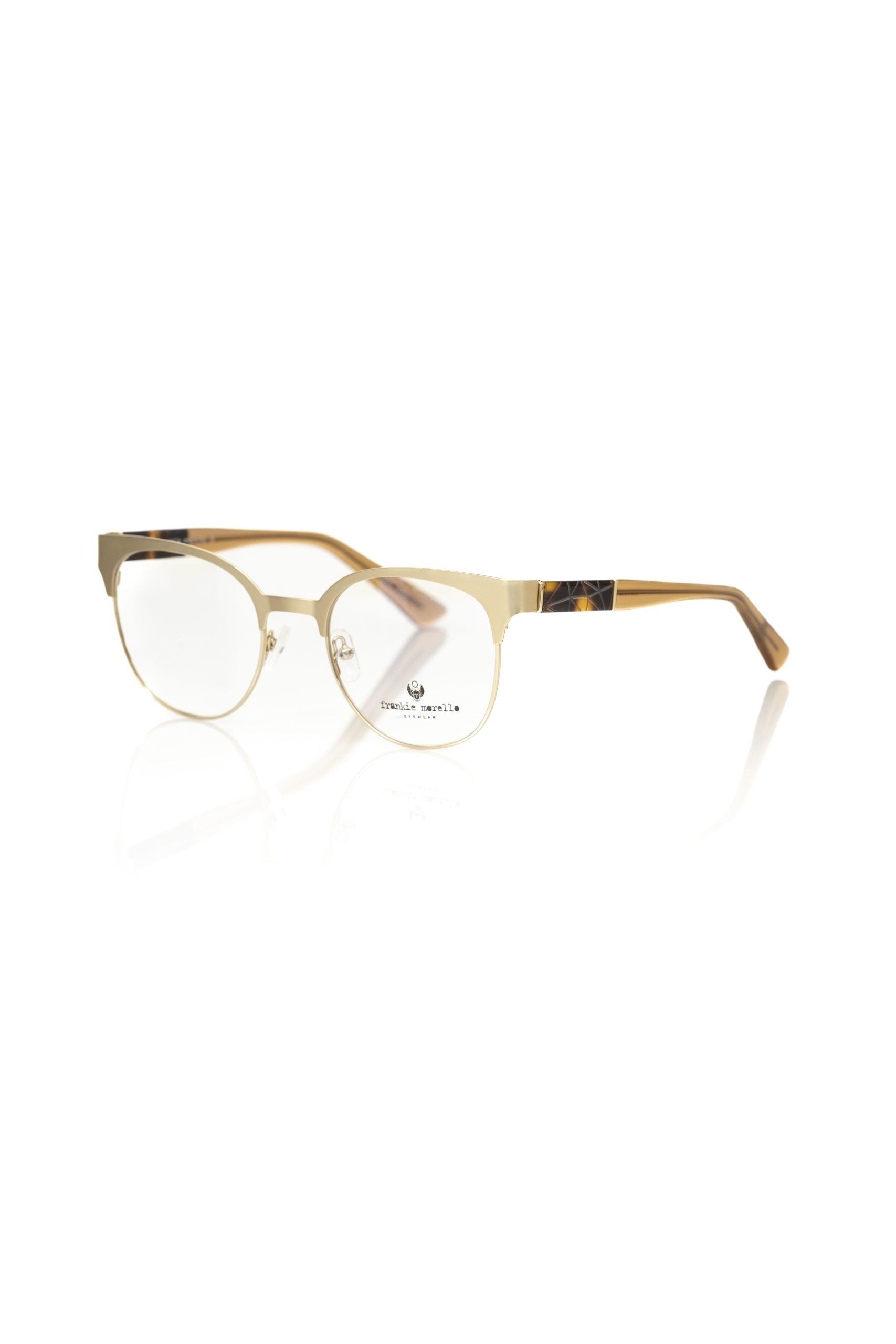 Frankie Morello Gold Acetate Women Frame - Luksusmuotia Frankie Morello - Tutustu YVES JAVANNI® 