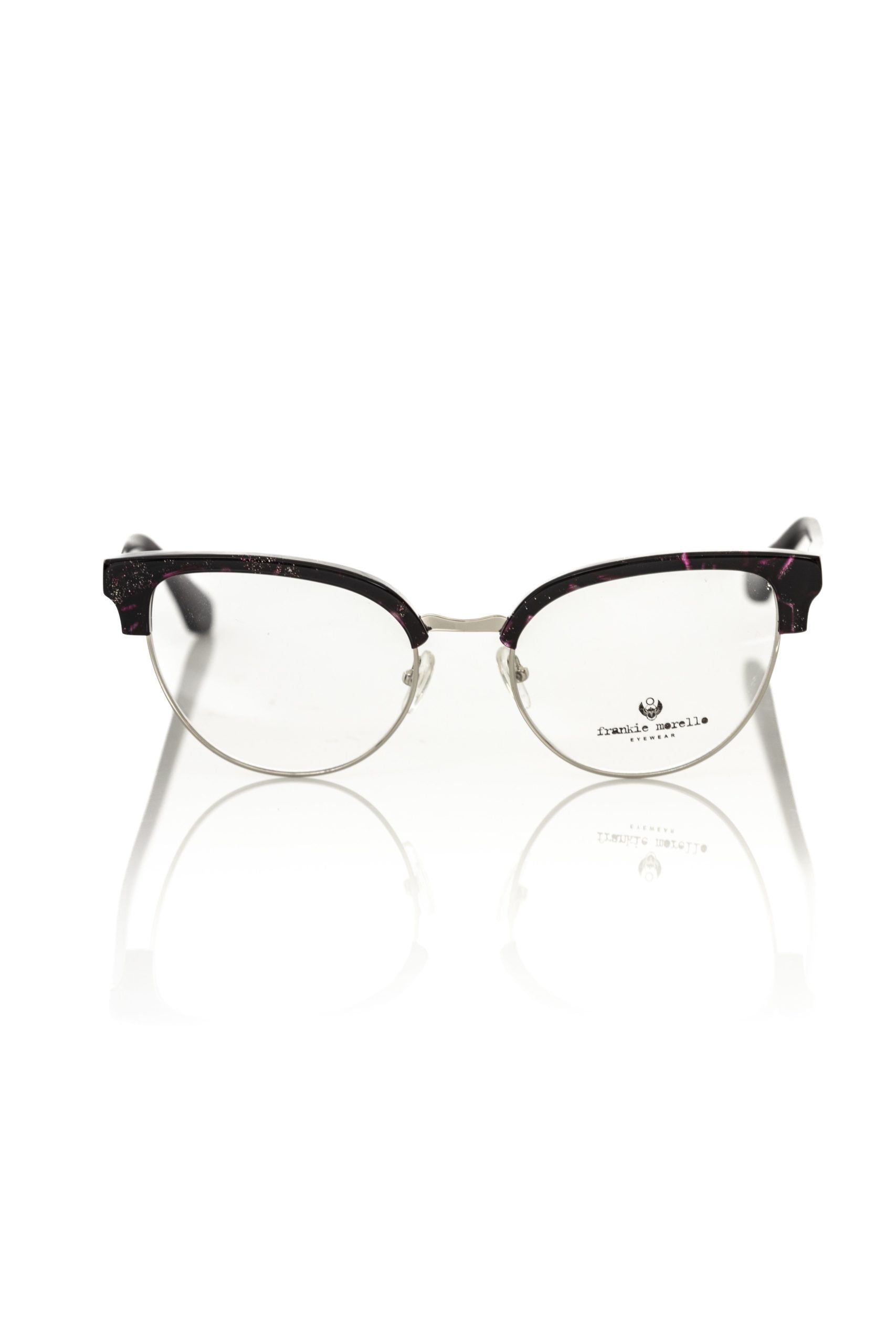 Frankie Morello Burgundy Metallic Fibre Women Frame - Luksusmuotia Frankie Morello - Tutustu YVES JAVANNI® 