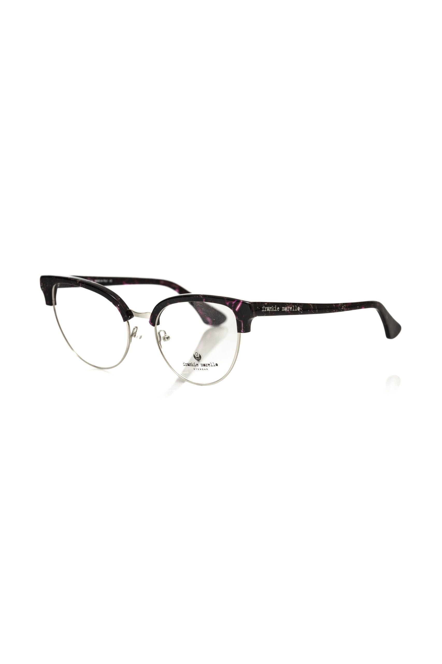 Frankie Morello Burgundy Metallic Fibre Women Frame - Luksusmuotia Frankie Morello - Tutustu YVES JAVANNI® 