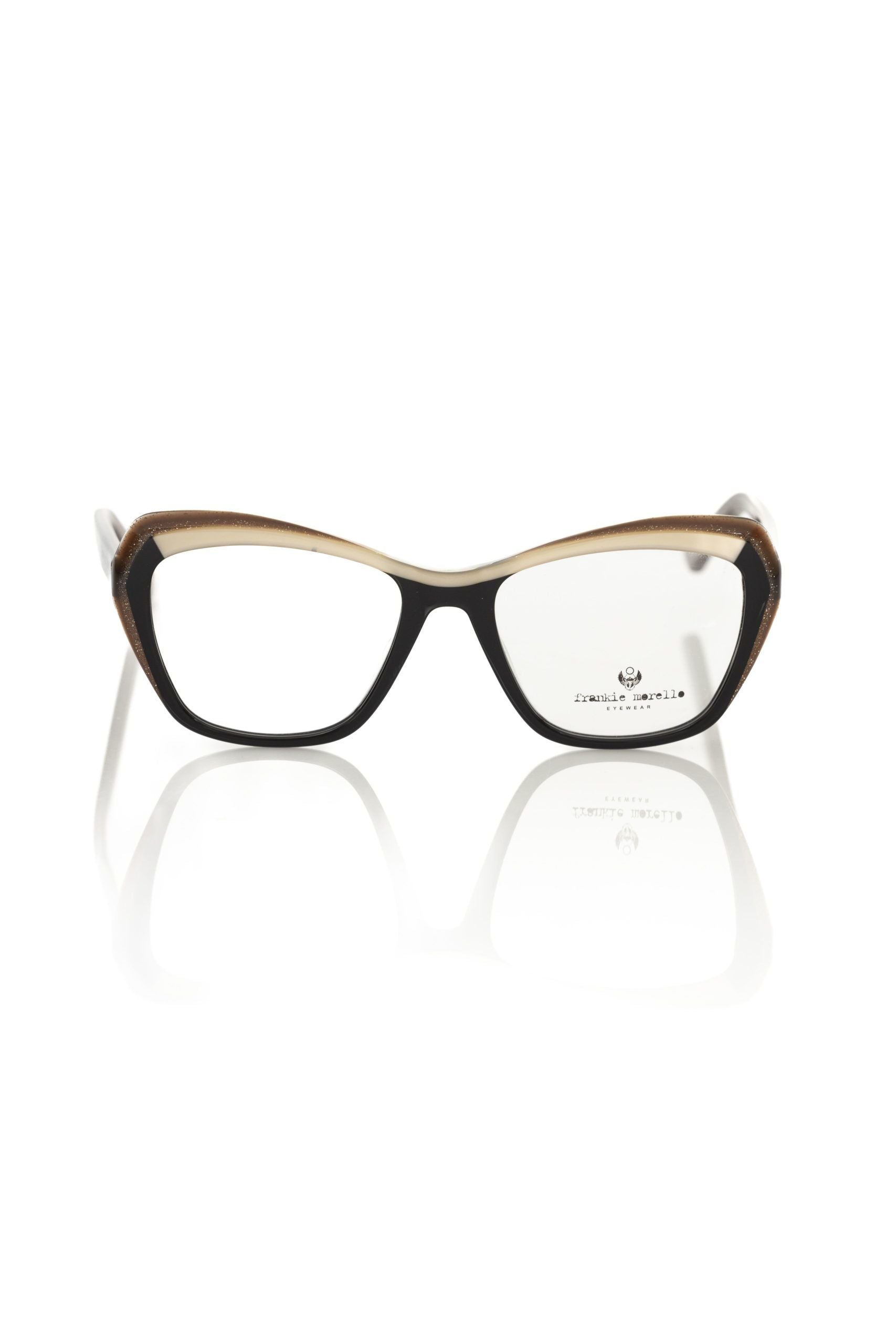 Frankie Morello Black Acetate Women Frame - Luksusmuotia Frankie Morello - Tutustu YVES JAVANNI® 