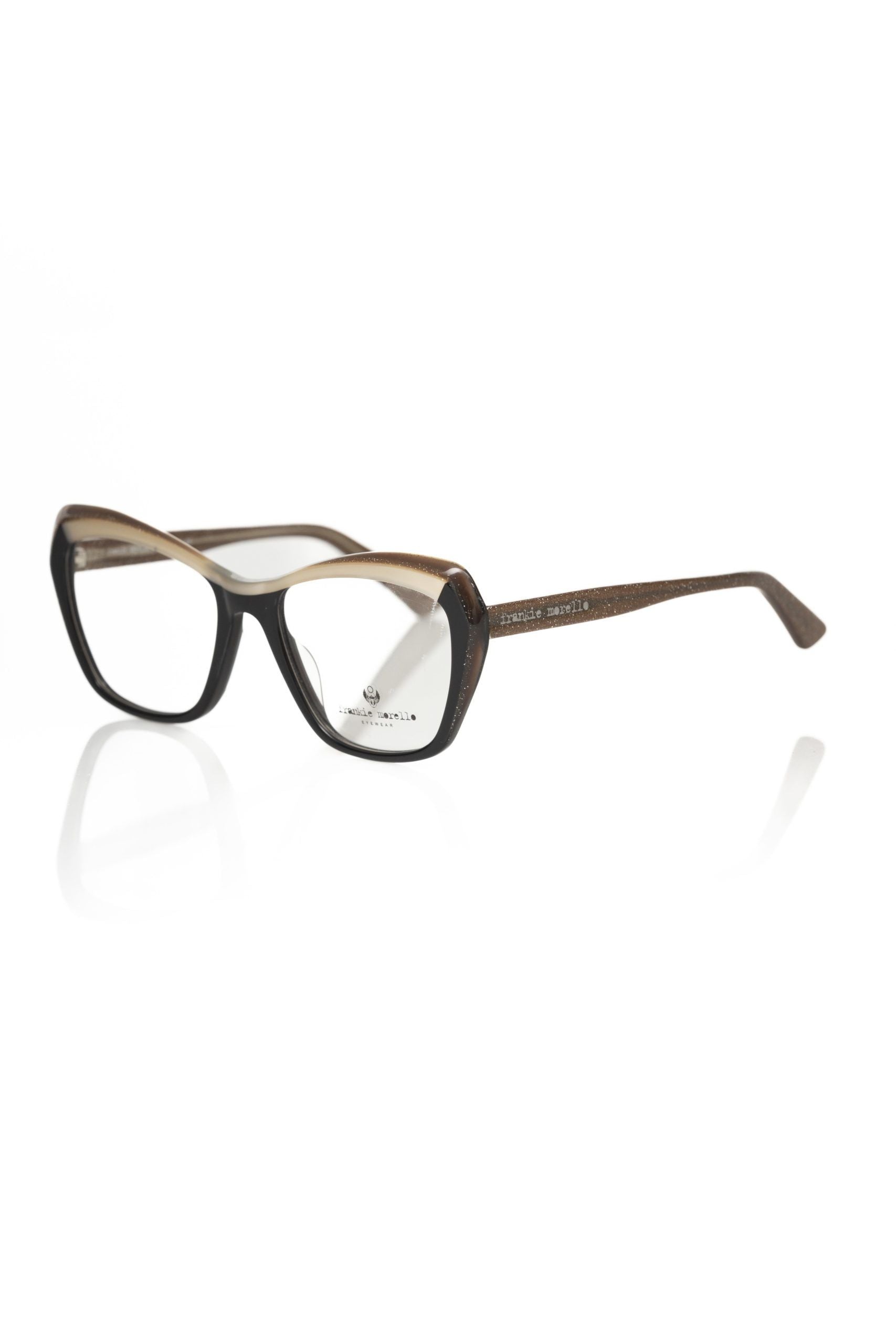 Frankie Morello Black Acetate Women Frame - Luksusmuotia Frankie Morello - Tutustu YVES JAVANNI® 