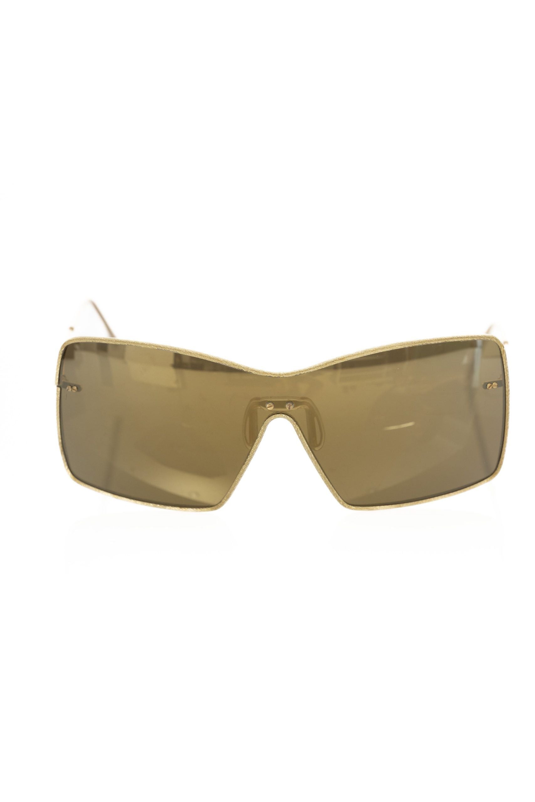 Frankie Morello Gold Metallic Fibre Women Sunglass - Luksusmuotia Frankie Morello - Tutustu YVES JAVANNI® 