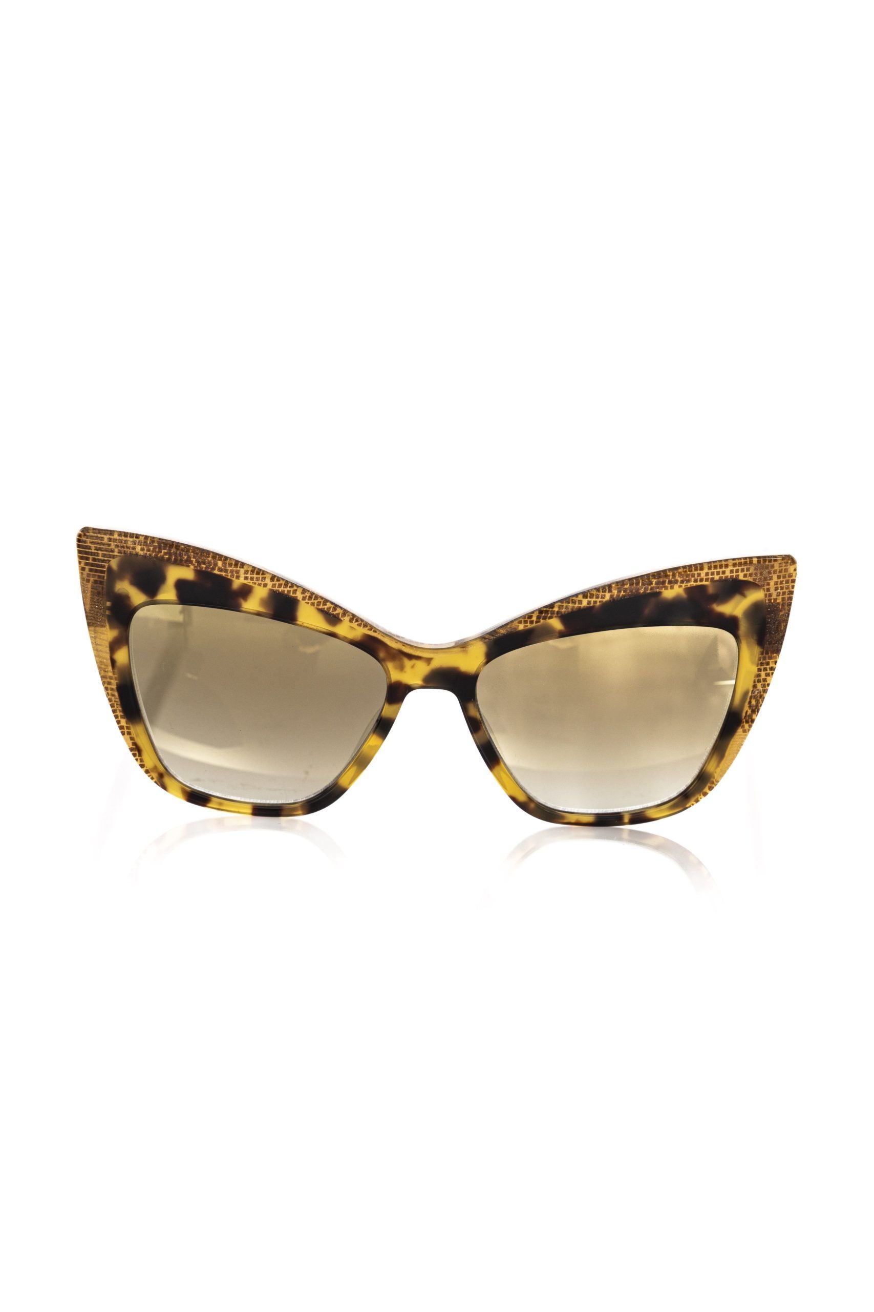 Frankie Morello Yellow Acetate Women Sunglass - Luksusmuotia Frankie Morello - Tutustu YVES JAVANNI® 