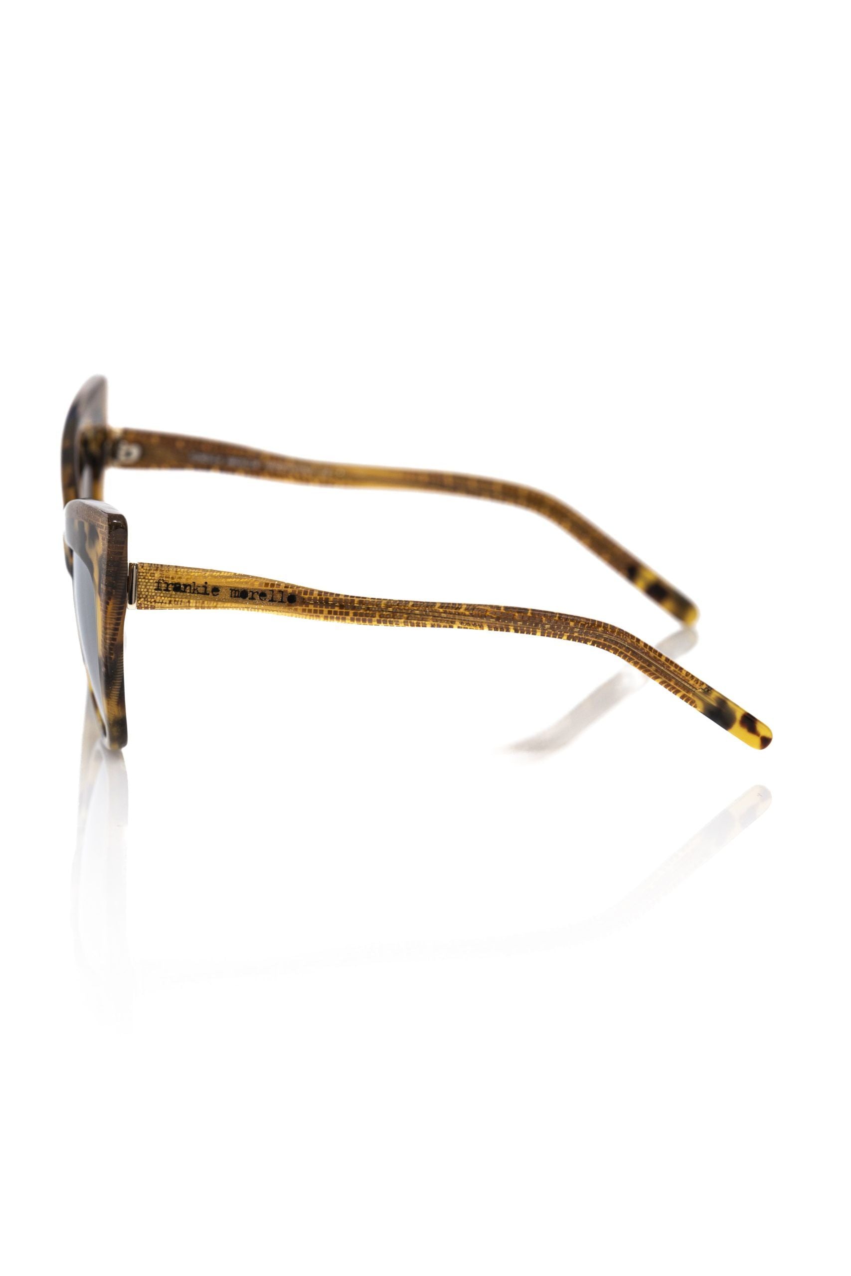 Frankie Morello Yellow Acetate Women Sunglass - Luksusmuotia Frankie Morello - Tutustu YVES JAVANNI® 