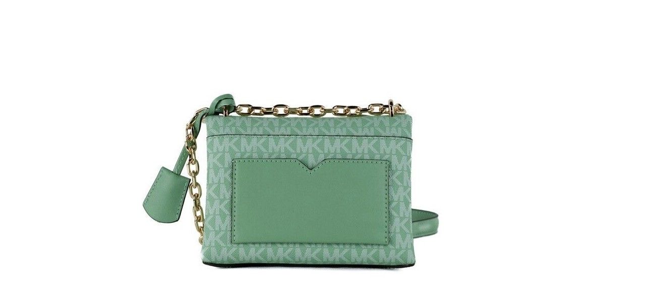 Michael Kors Cece Small Sea Green Signature PVC Convertible Flap Crossbody Bag - Luksusmuotia Michael Kors - Tutustu YVES JAVANNI® 