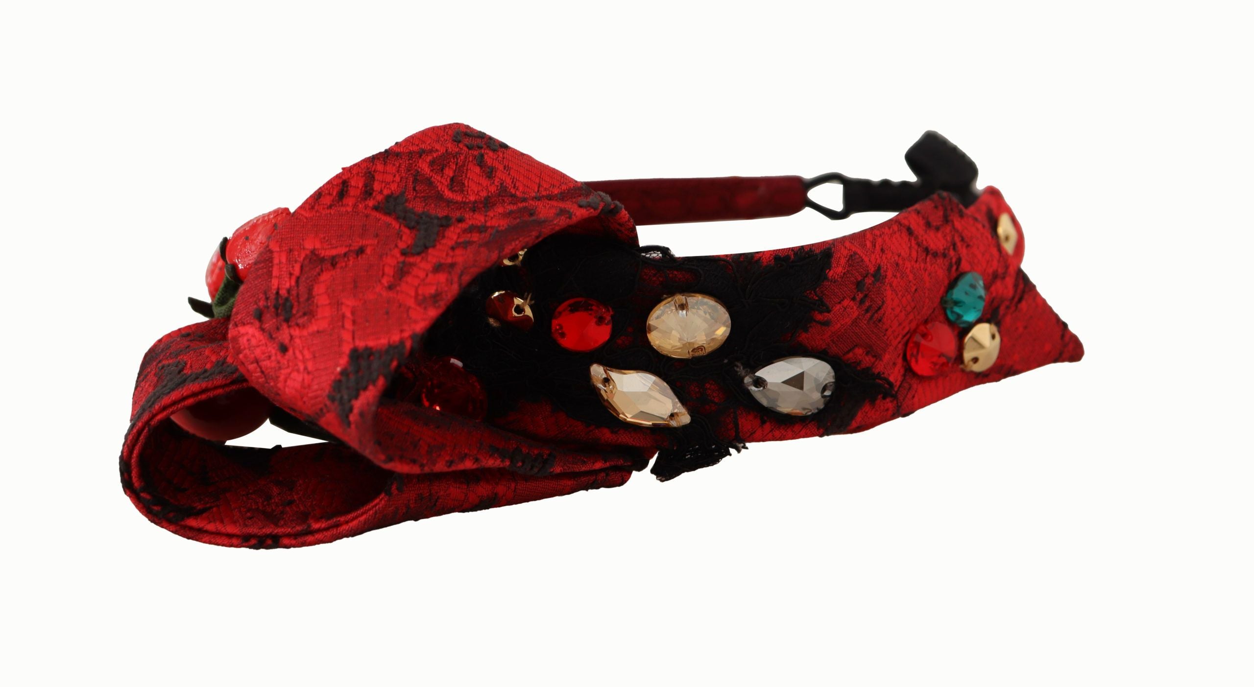 Dolce & Gabbana Cherry Sicily Embellished Red Diadem - Luksuslaukut ja asusteet Dolce & Gabbana - Tutustu YVES JAVANNI® 