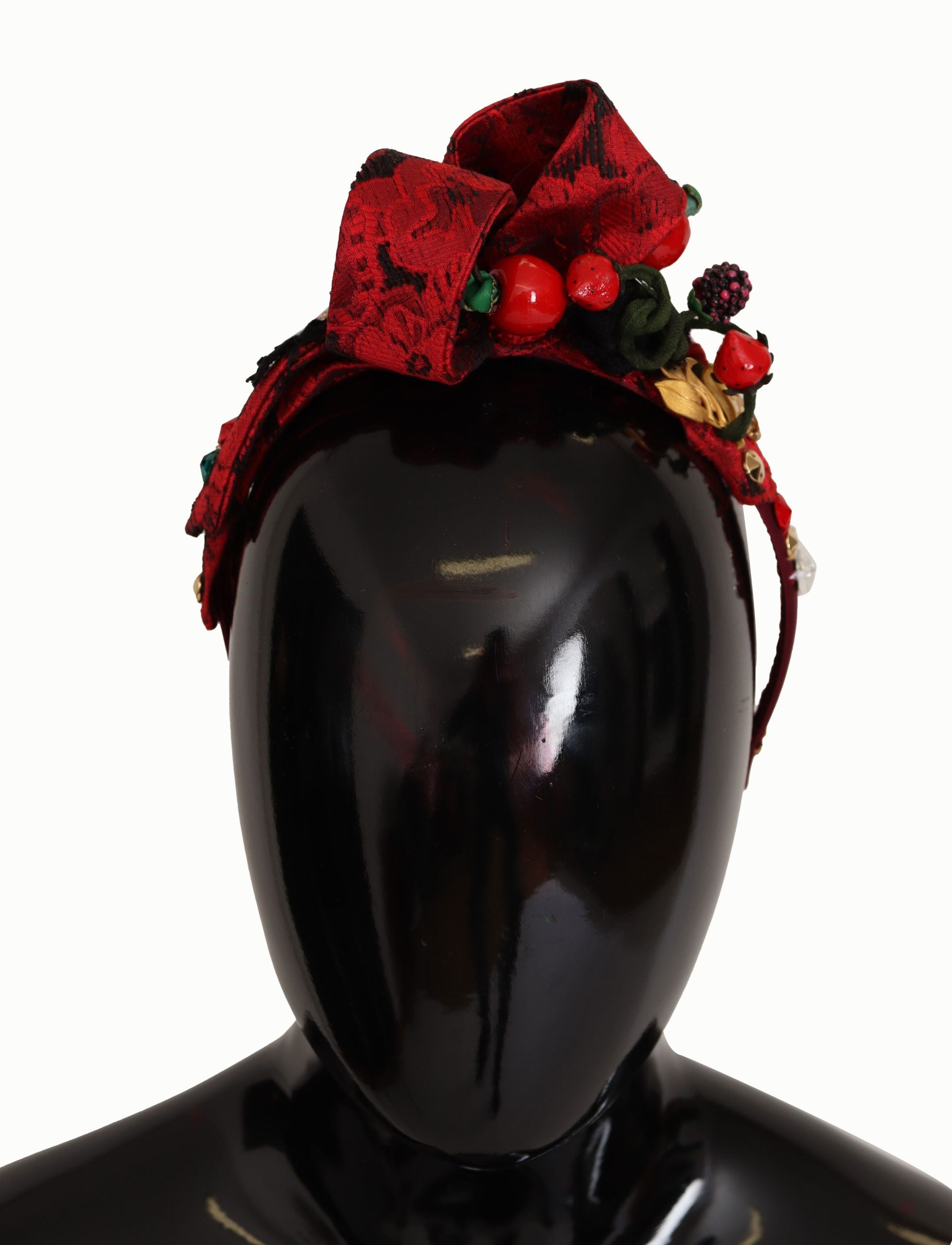 Dolce & Gabbana Cherry Sicily Embellished Red Diadem - Luksuslaukut ja asusteet Dolce & Gabbana - Tutustu YVES JAVANNI® 