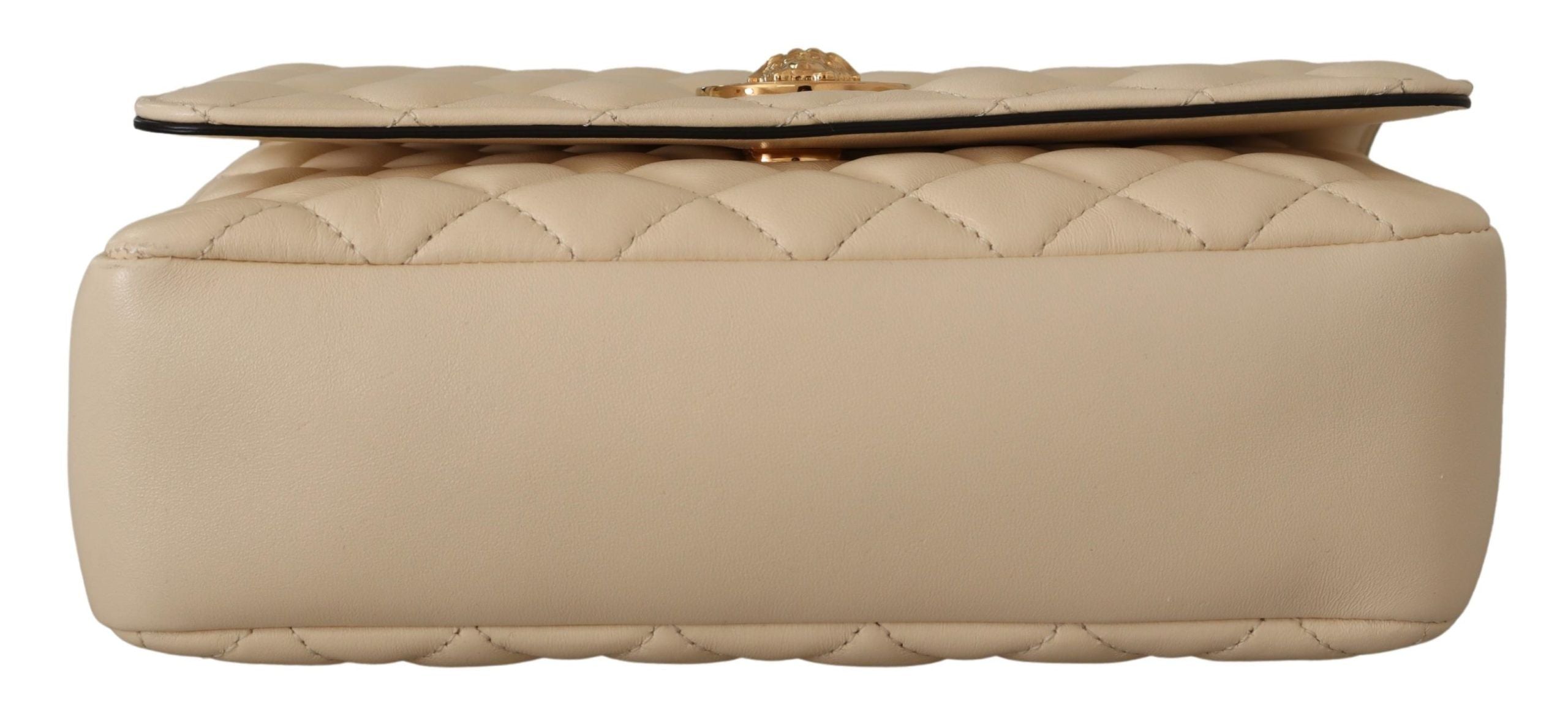 Versace Elegant White Nappa Leather Shoulder Bag - Luxury from Versace - Shop at YVES JAVANNI