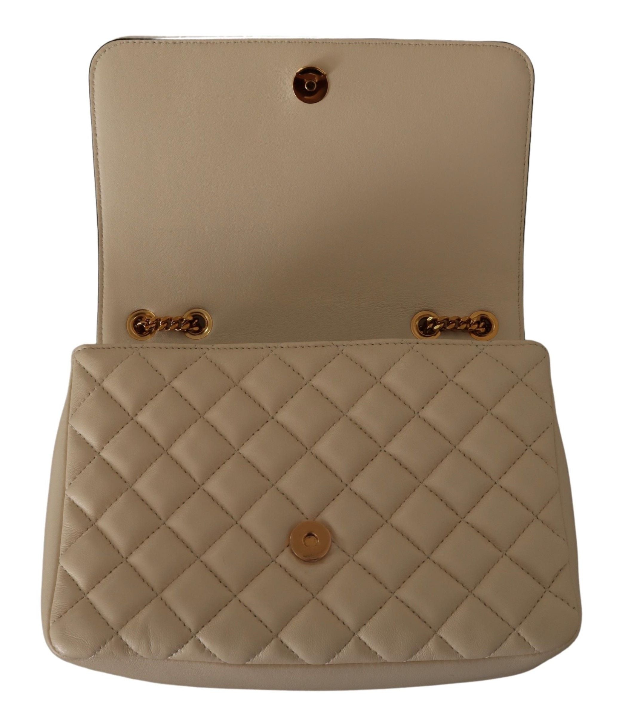 Versace Elegant White Nappa Leather Shoulder Bag - Luksuslaukut ja asusteet Versace - Tutustu YVES JAVANNI® 