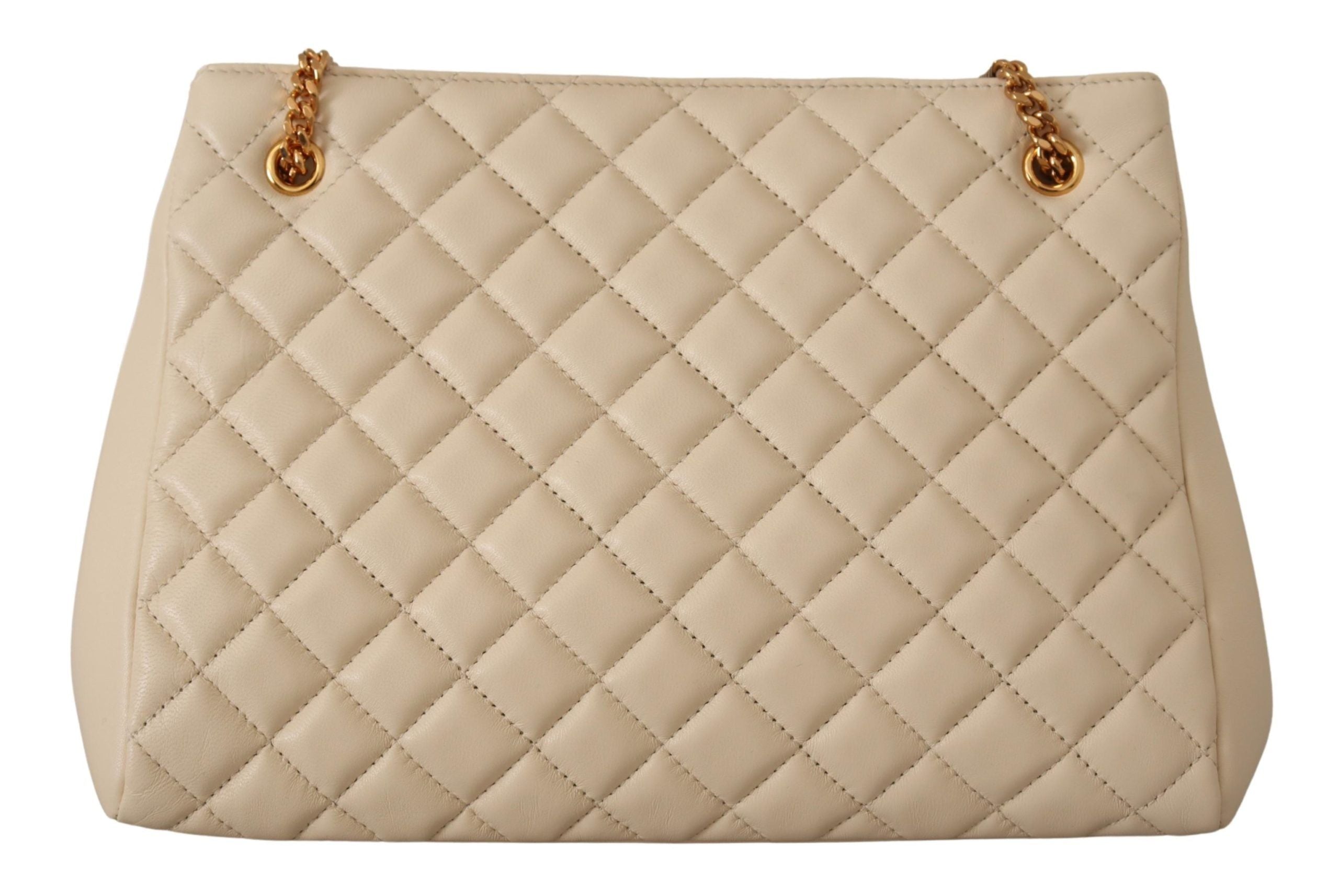 Versace Elegant Quilted Nappa Leather Tote - Luksusmuotia Versace - Tutustu YVES JAVANNI® 