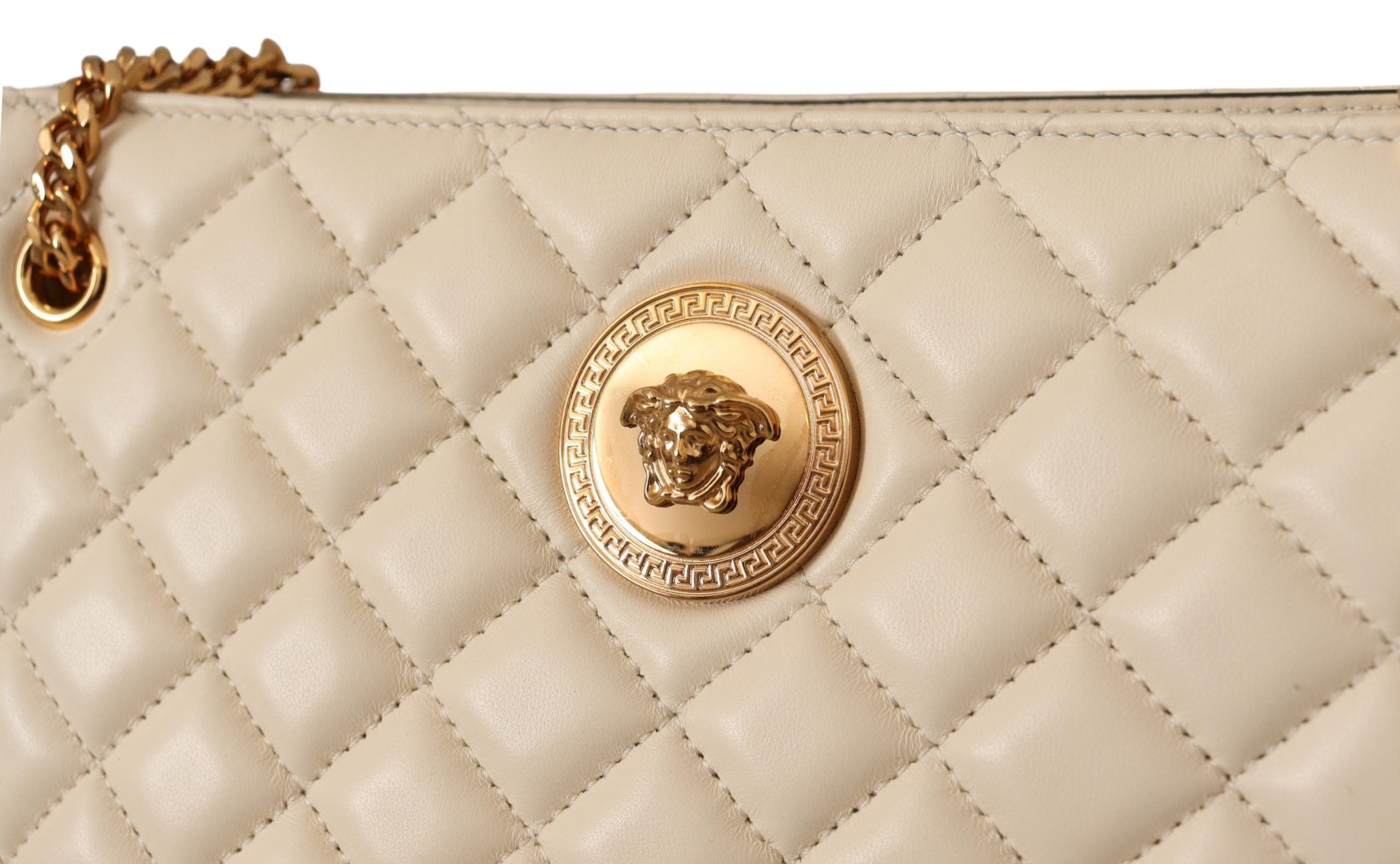 Versace Elegant Quilted Nappa Leather Tote - Luksuslaukut ja asusteet Versace - Tutustu YVES JAVANNI® 