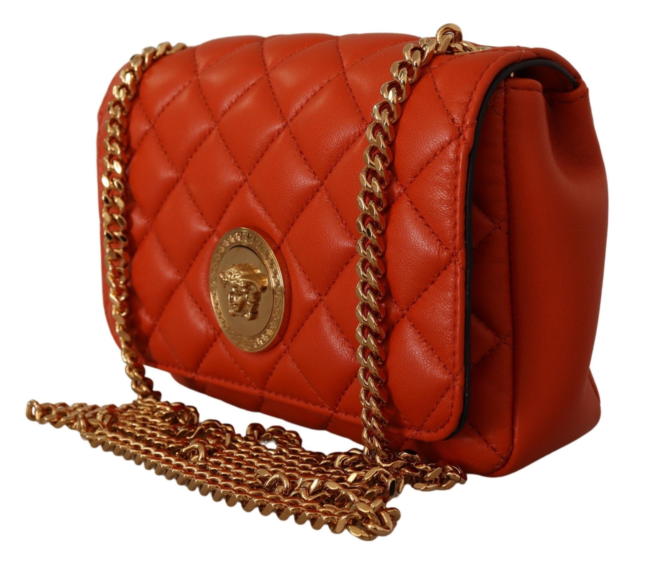 Versace Elegant Red Nappa Leather Crossbody Bag - Luksusmuotia Versace - Tutustu YVES JAVANNI® 