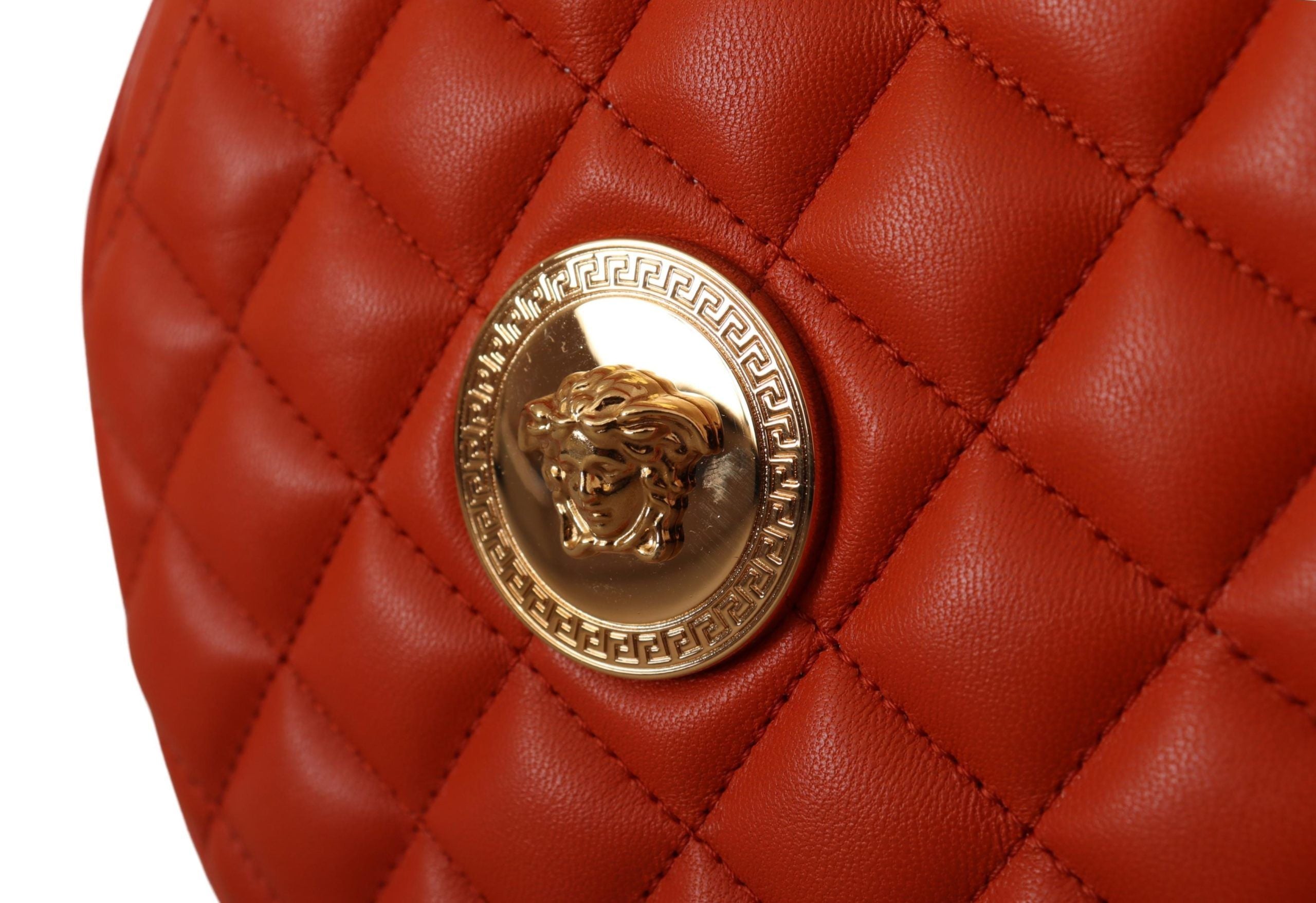 Versace Elegant Round Nappa Leather Crossbody Bag - Luksusmuotia Versace - Tutustu YVES JAVANNI® 