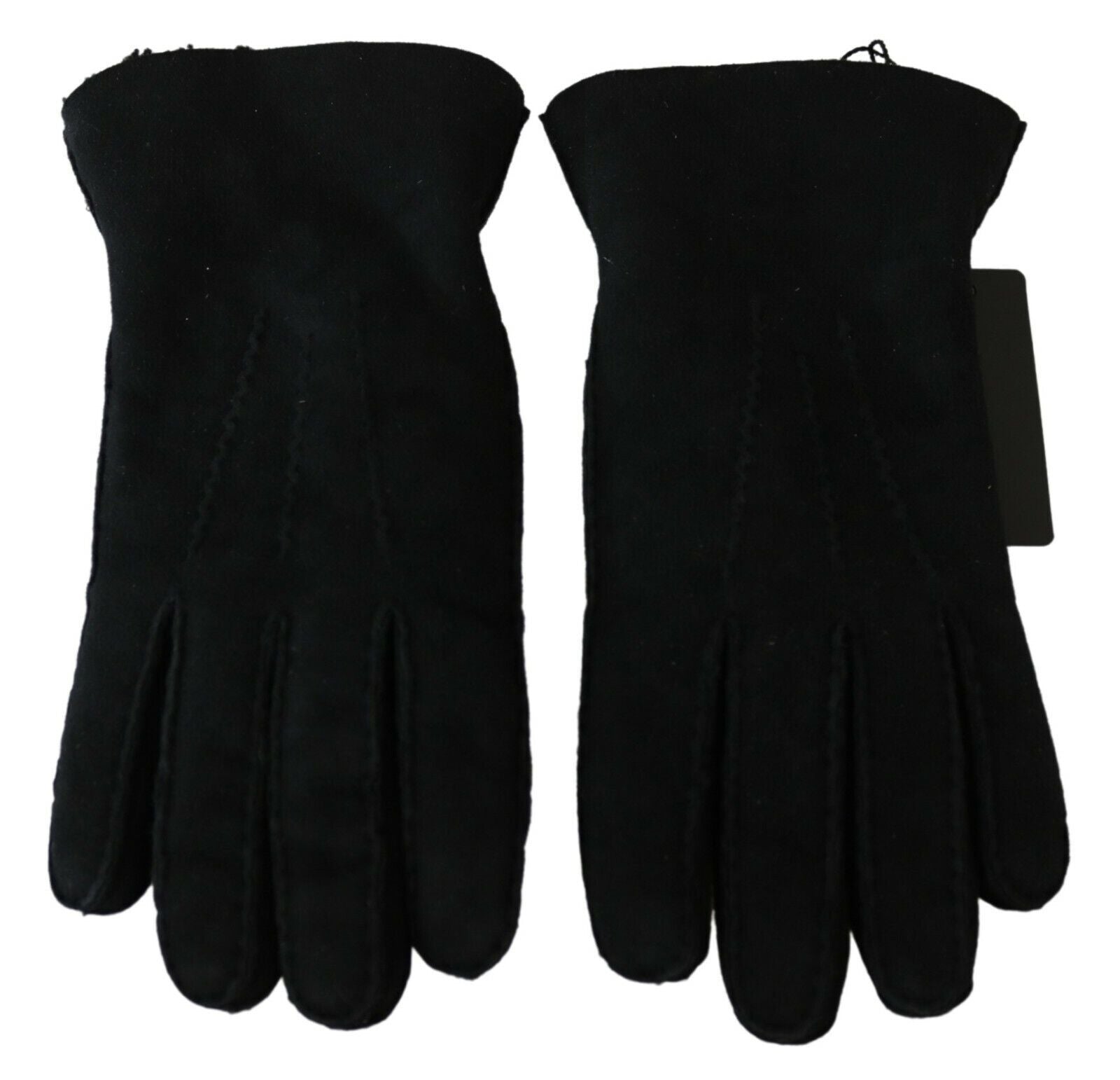 Dolce & Gabbana Elegant Black Leather Biker Gloves - Luksusmuotia Dolce & Gabbana - Tutustu YVES JAVANNI® 