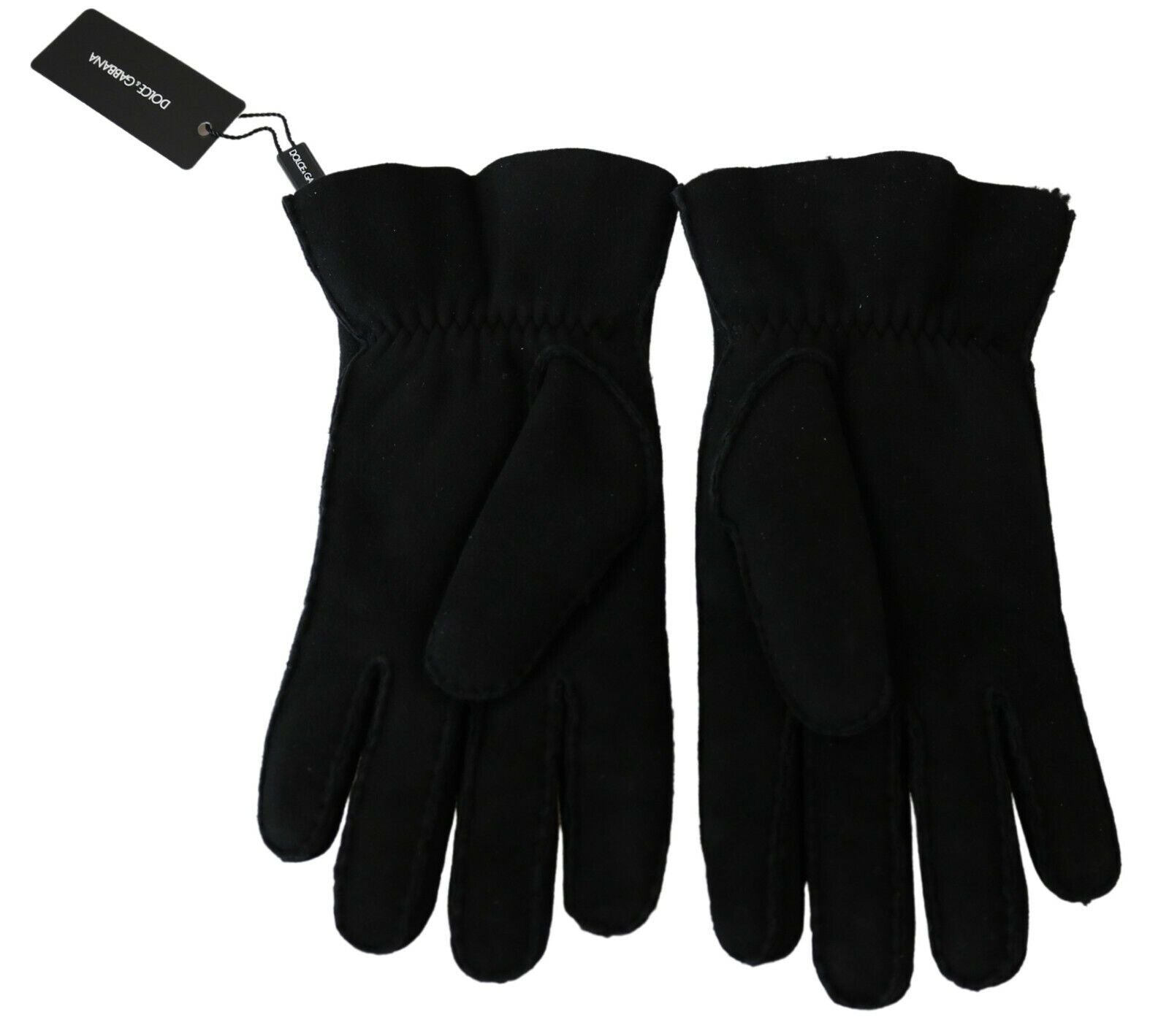 Dolce & Gabbana Elegant Black Leather Biker Gloves - Luksusmuotia Dolce & Gabbana - Tutustu YVES JAVANNI® 