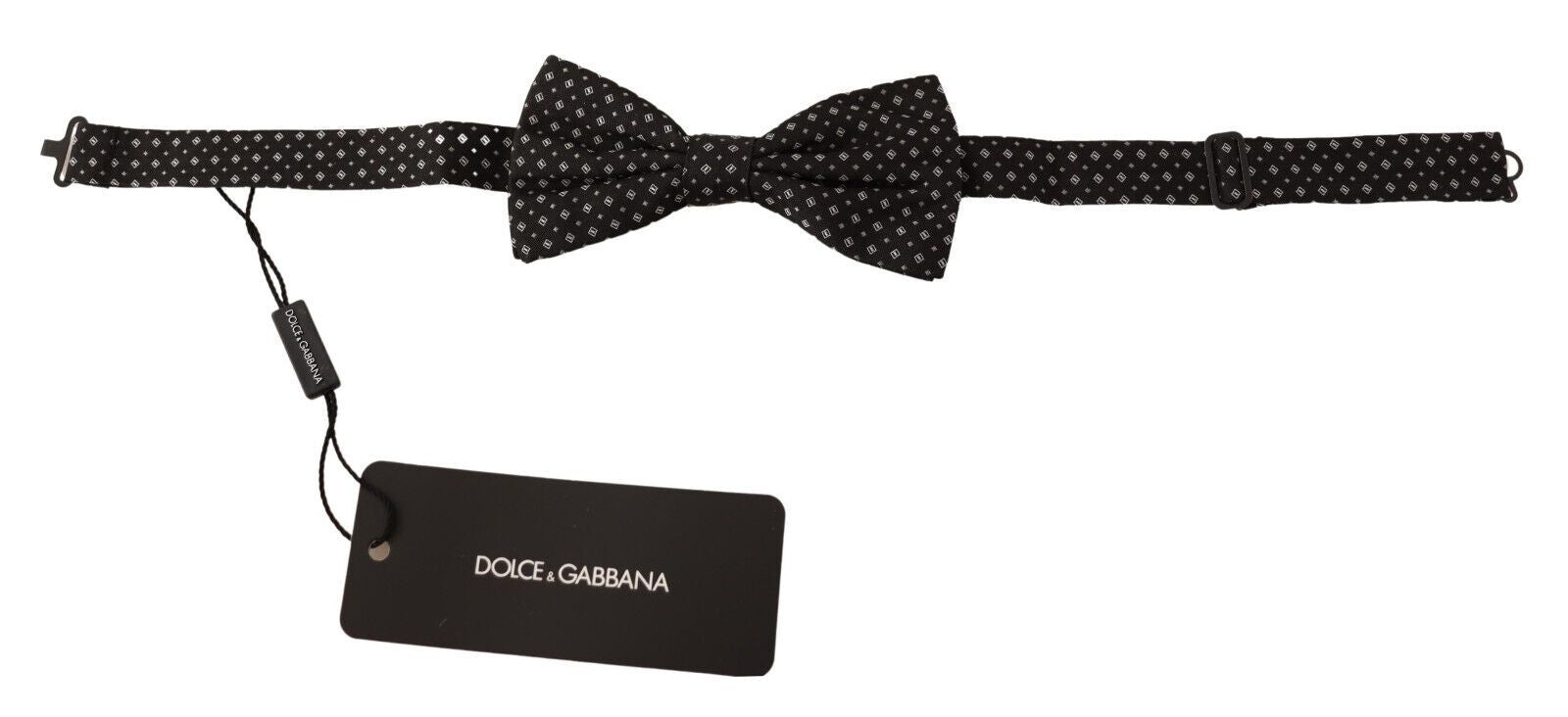 Dolce & Gabbana Elegant Silk Black Fantasy Bow Tie - Luksusmuotia Dolce & Gabbana - Tutustu YVES JAVANNI® 