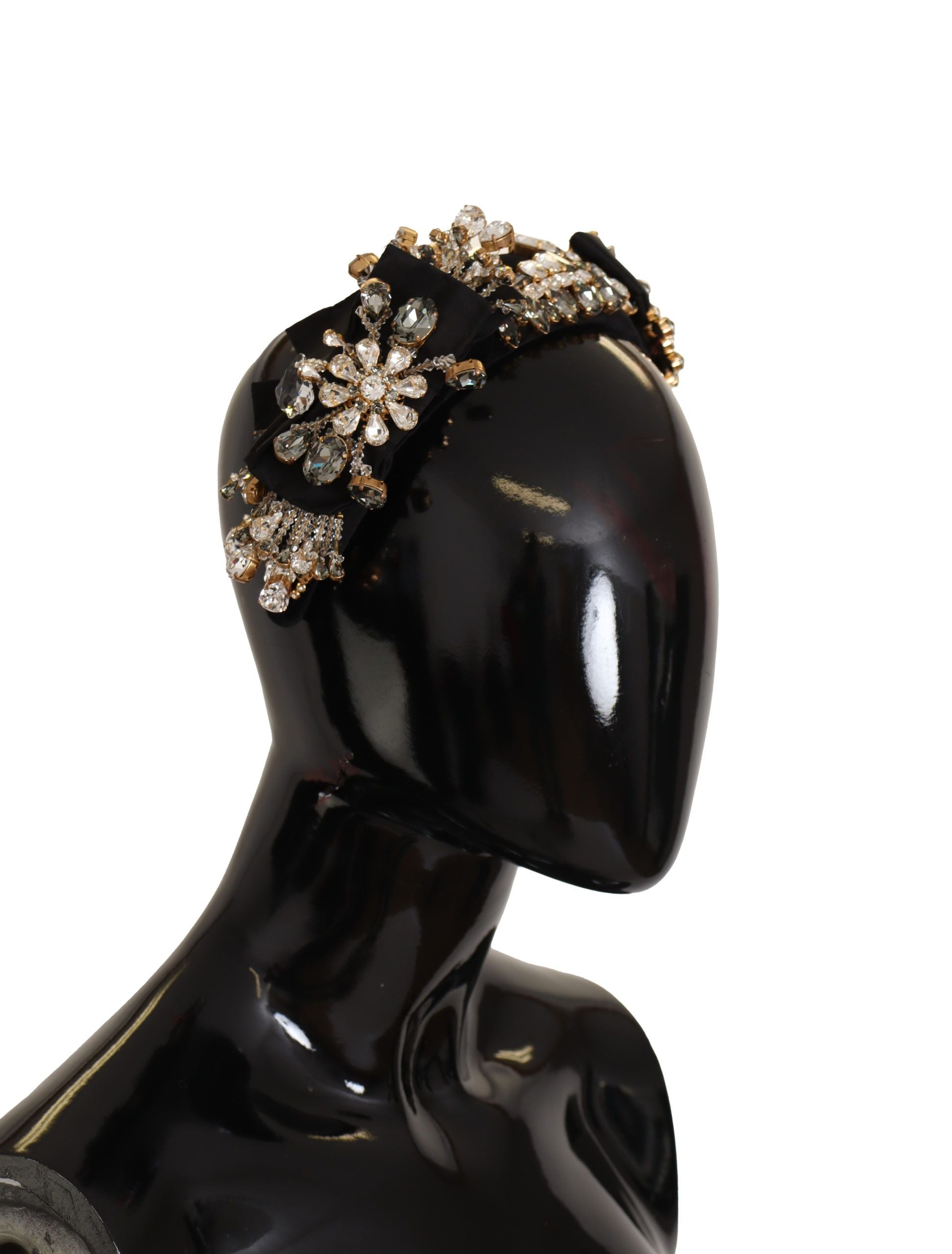 Dolce & Gabbana Embroidered Silk Crystal Tiara - Luksusmuotia Dolce & Gabbana - Tutustu YVES JAVANNI® 