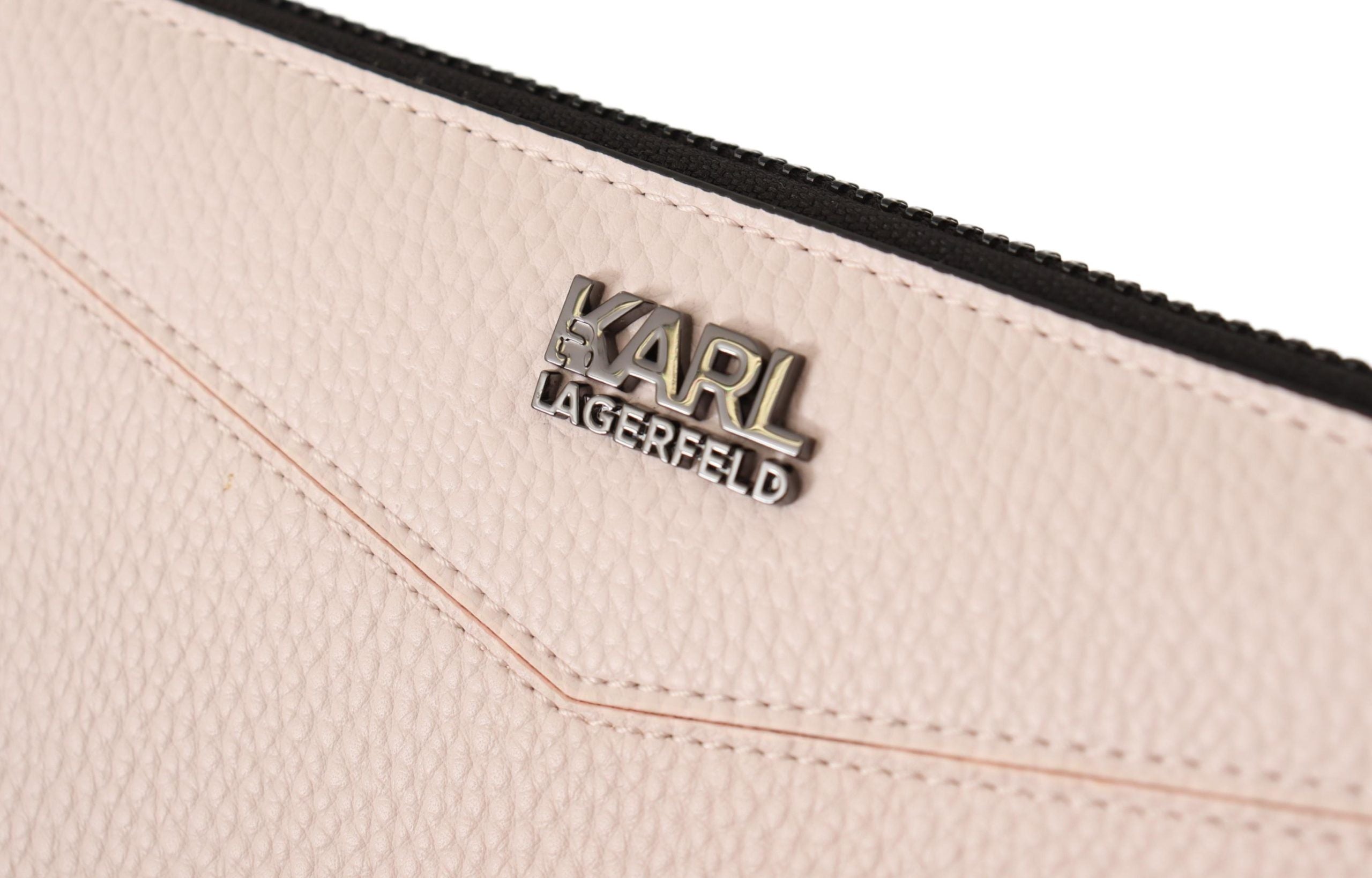 Karl Lagerfeld Elegant Mauve Leather Wallet - Secure & Stylish - Luksusmuotia Karl Lagerfeld - Tutustu YVES JAVANNI® 