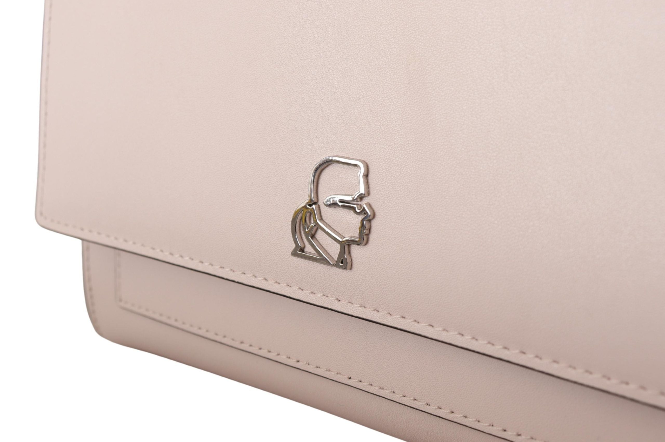 Karl Lagerfeld Mauve Elegance Leather Shoulder Bag - Luksusmuotia Karl Lagerfeld - Tutustu YVES JAVANNI® 