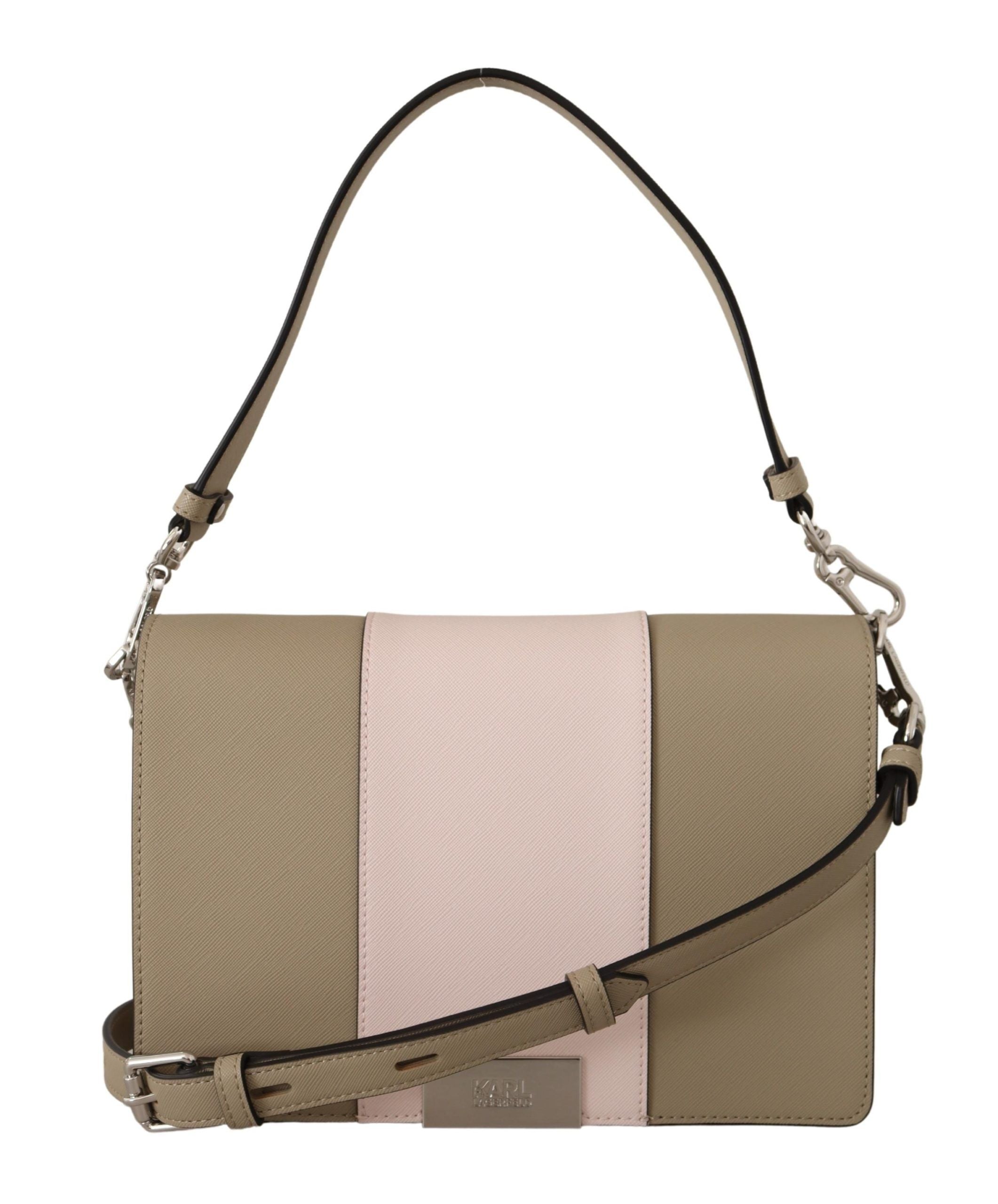 Karl Lagerfeld Chic Sage Shoulder Bag with Dual Straps - Luksusmuotia Karl Lagerfeld - Tutustu YVES JAVANNI® 