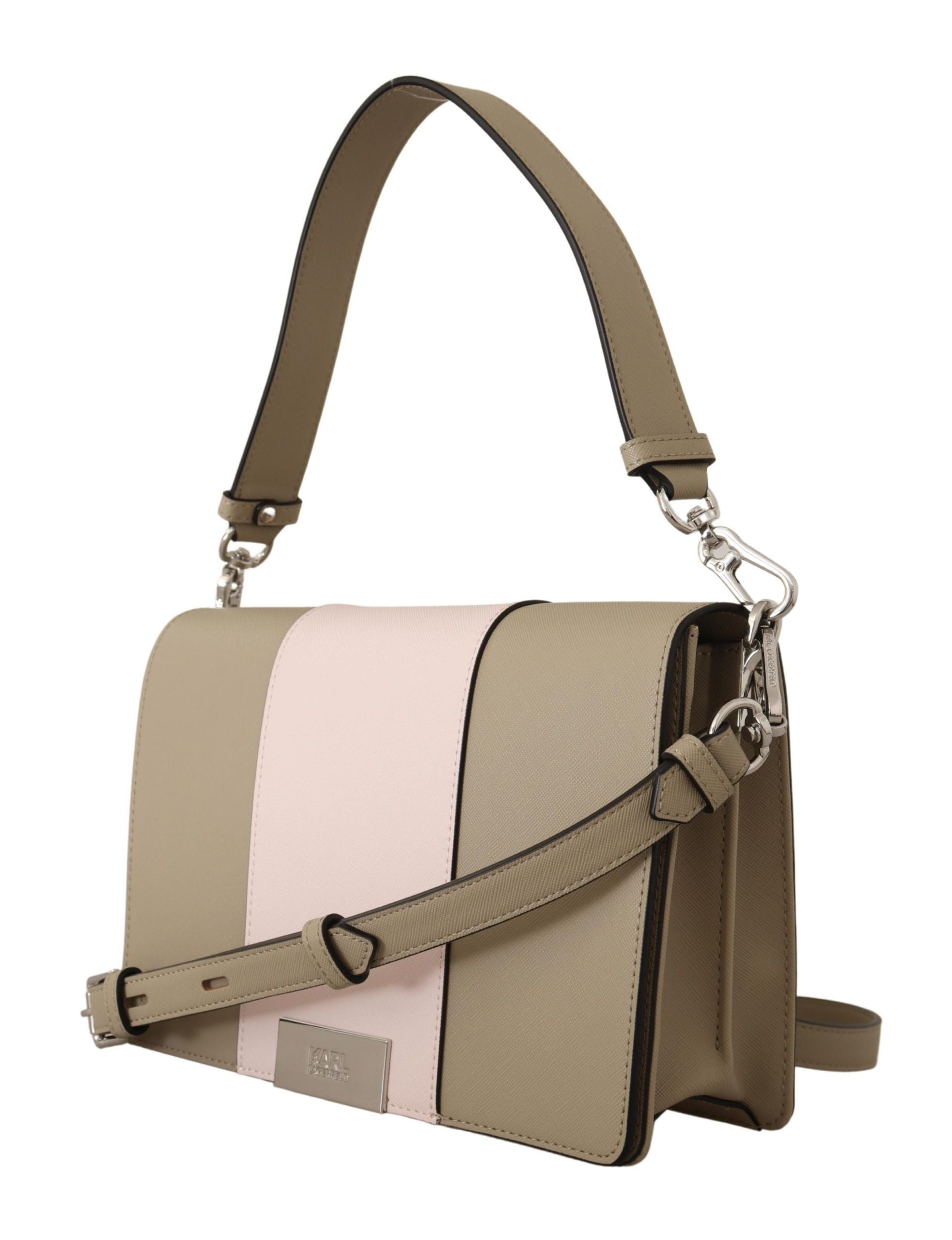 Karl Lagerfeld Chic Sage Shoulder Bag with Dual Straps - Luksusmuotia Karl Lagerfeld - Tutustu YVES JAVANNI® 