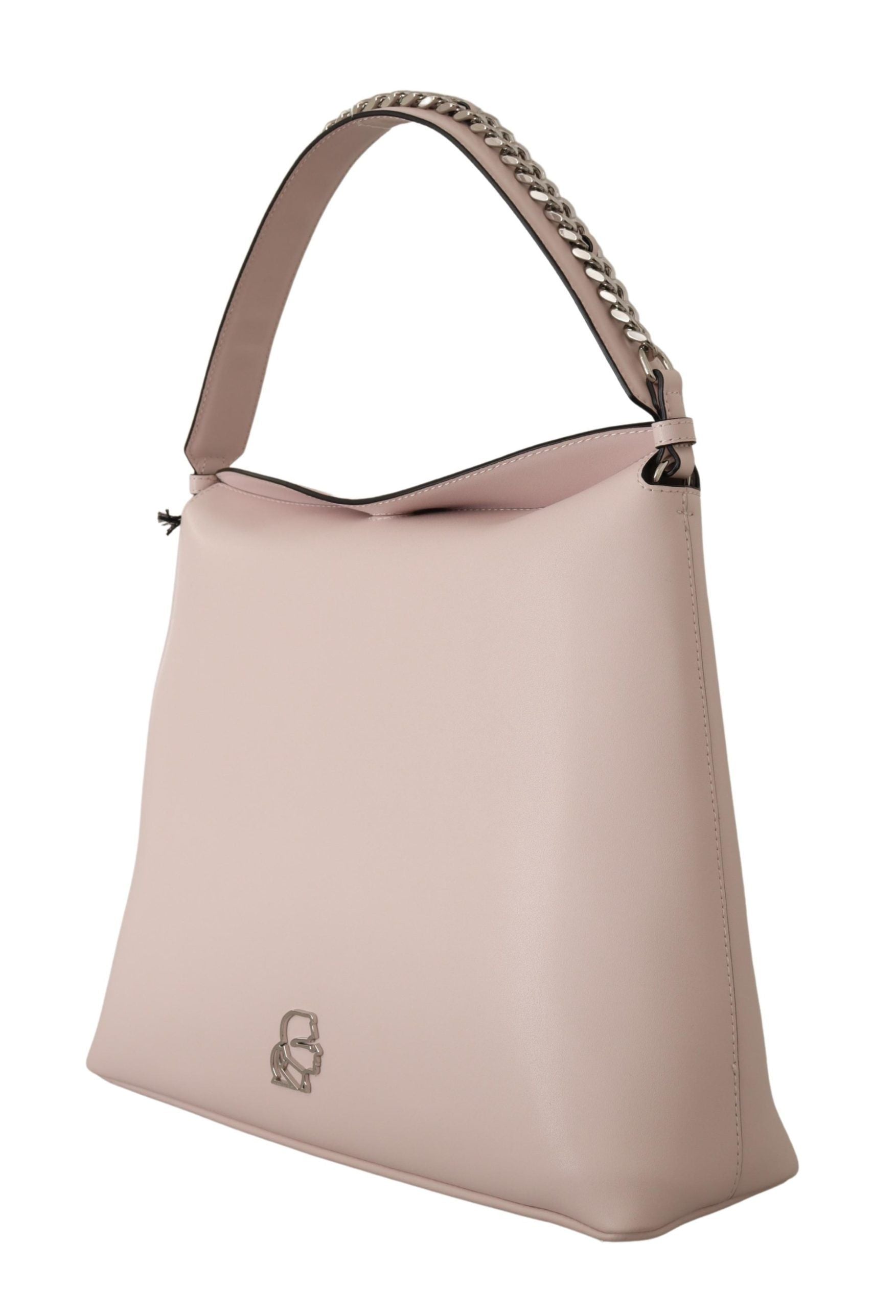 Karl Lagerfeld Elegant Mauve Chalk Leather Shoulder Bag - Luksusmuotia Karl Lagerfeld - Tutustu YVES JAVANNI® 