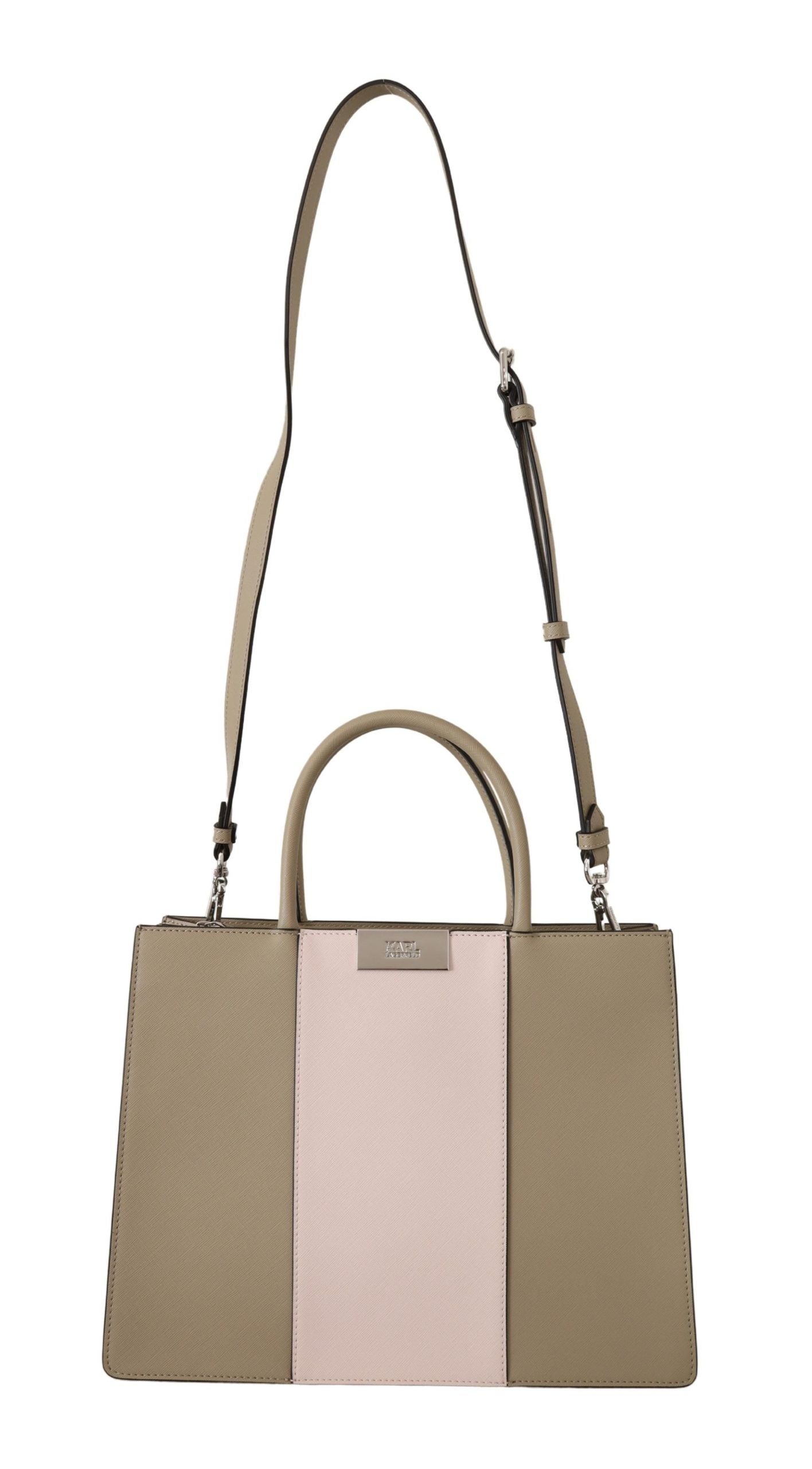 Karl Lagerfeld Elegant Sage Green Tote Shoulder Bag - Luksusmuotia Karl Lagerfeld - Tutustu YVES JAVANNI® 