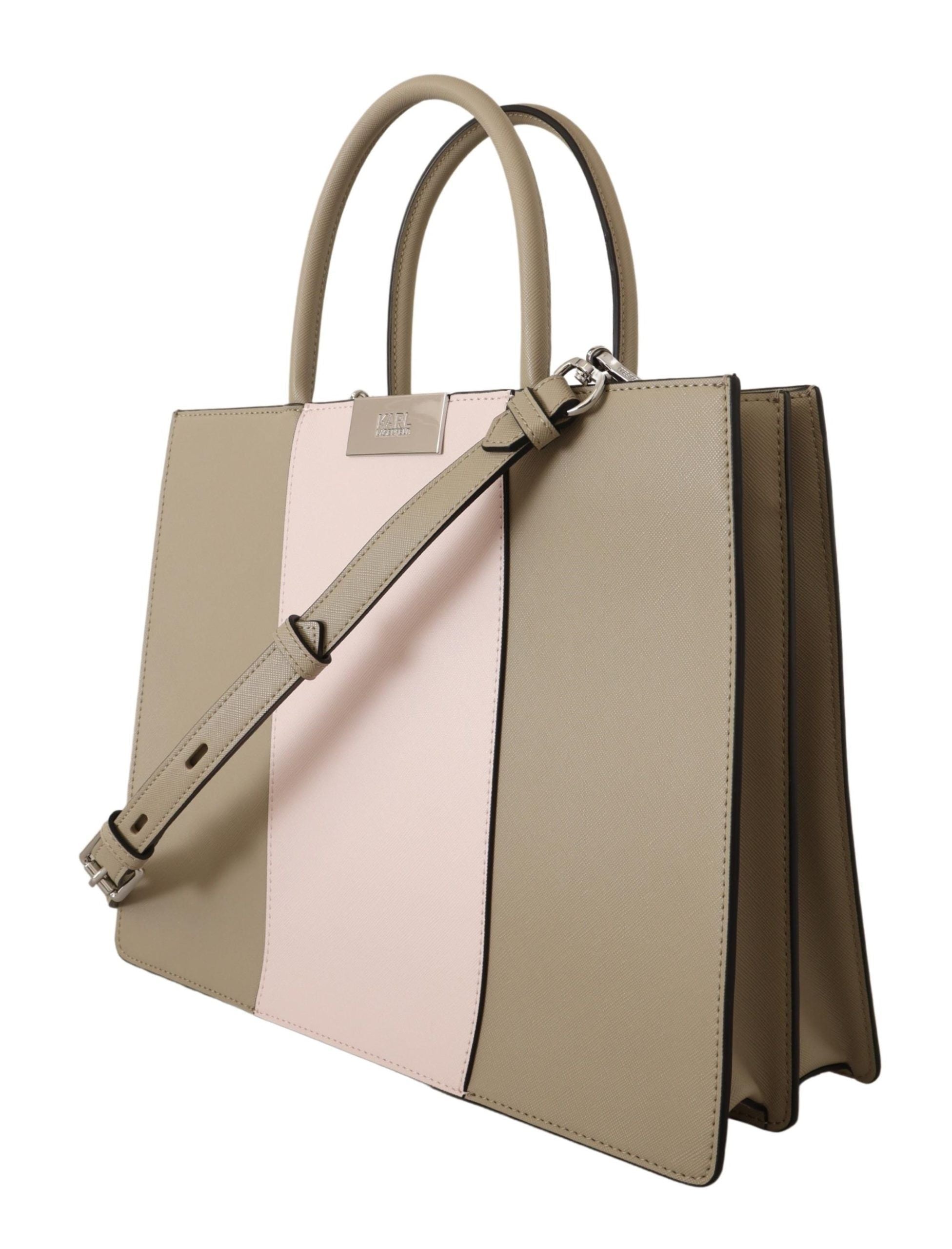 Karl Lagerfeld Elegant Sage Green Tote Shoulder Bag - Luksusmuotia Karl Lagerfeld - Tutustu YVES JAVANNI® 