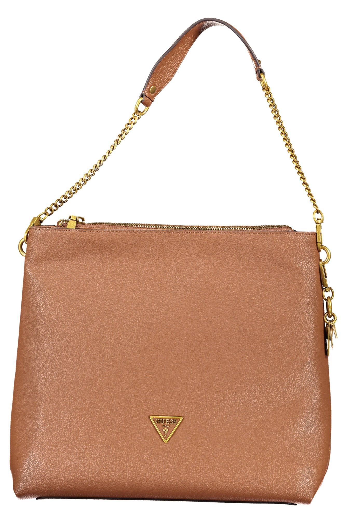 Guess Chic Brown Polyurethane Shoulder Bag - Luksusmuotia Guess Jeans - Tutustu YVES JAVANNI® 