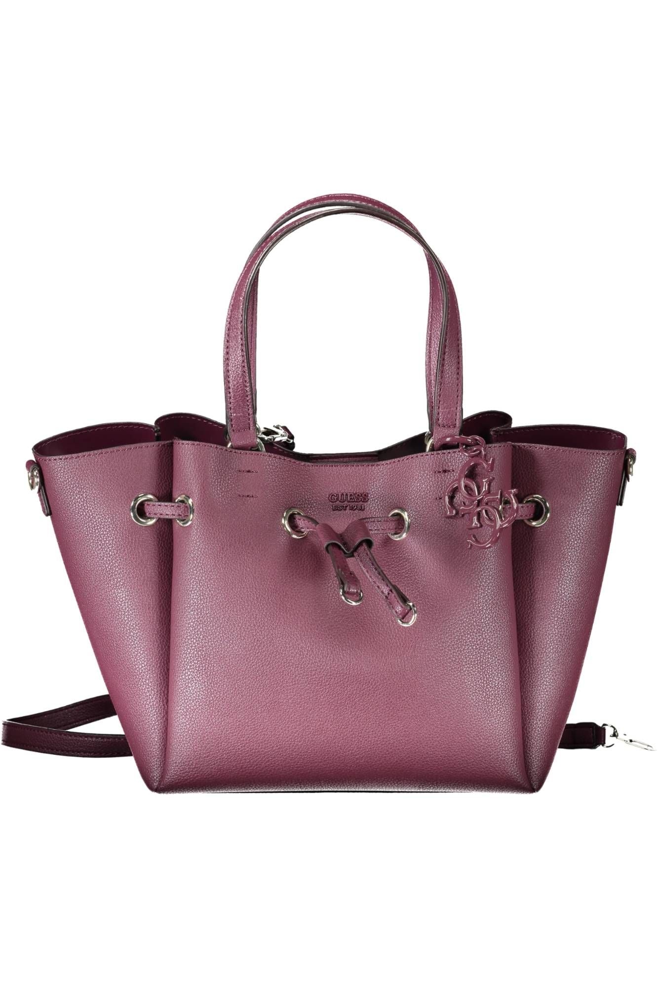 Guess Elegant Purple Handbag with Versatile Straps - Luksusmuotia Guess Jeans - Tutustu YVES JAVANNI® 