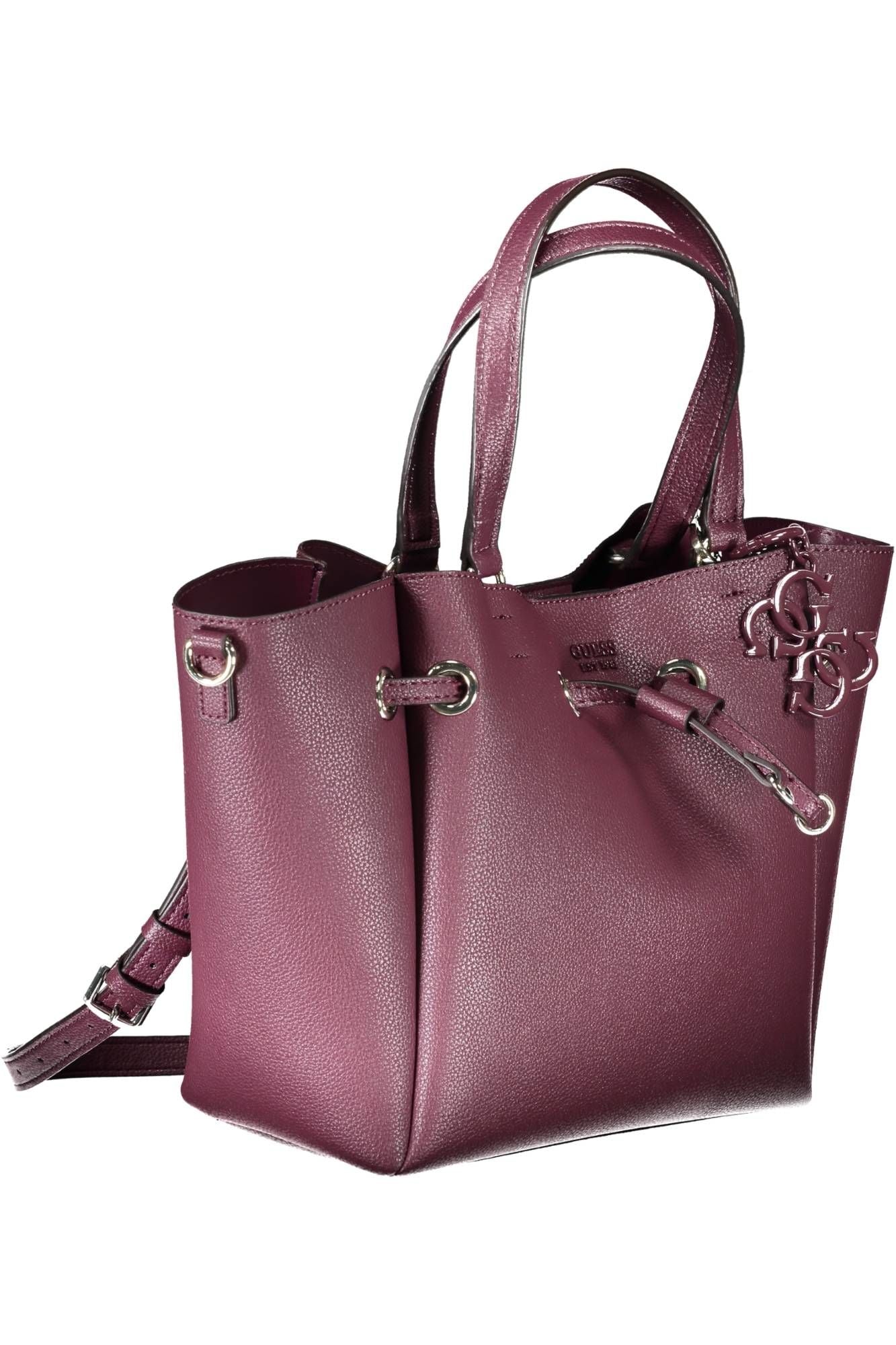 Guess Elegant Purple Handbag with Versatile Straps - Luksusmuotia Guess Jeans - Tutustu YVES JAVANNI® 