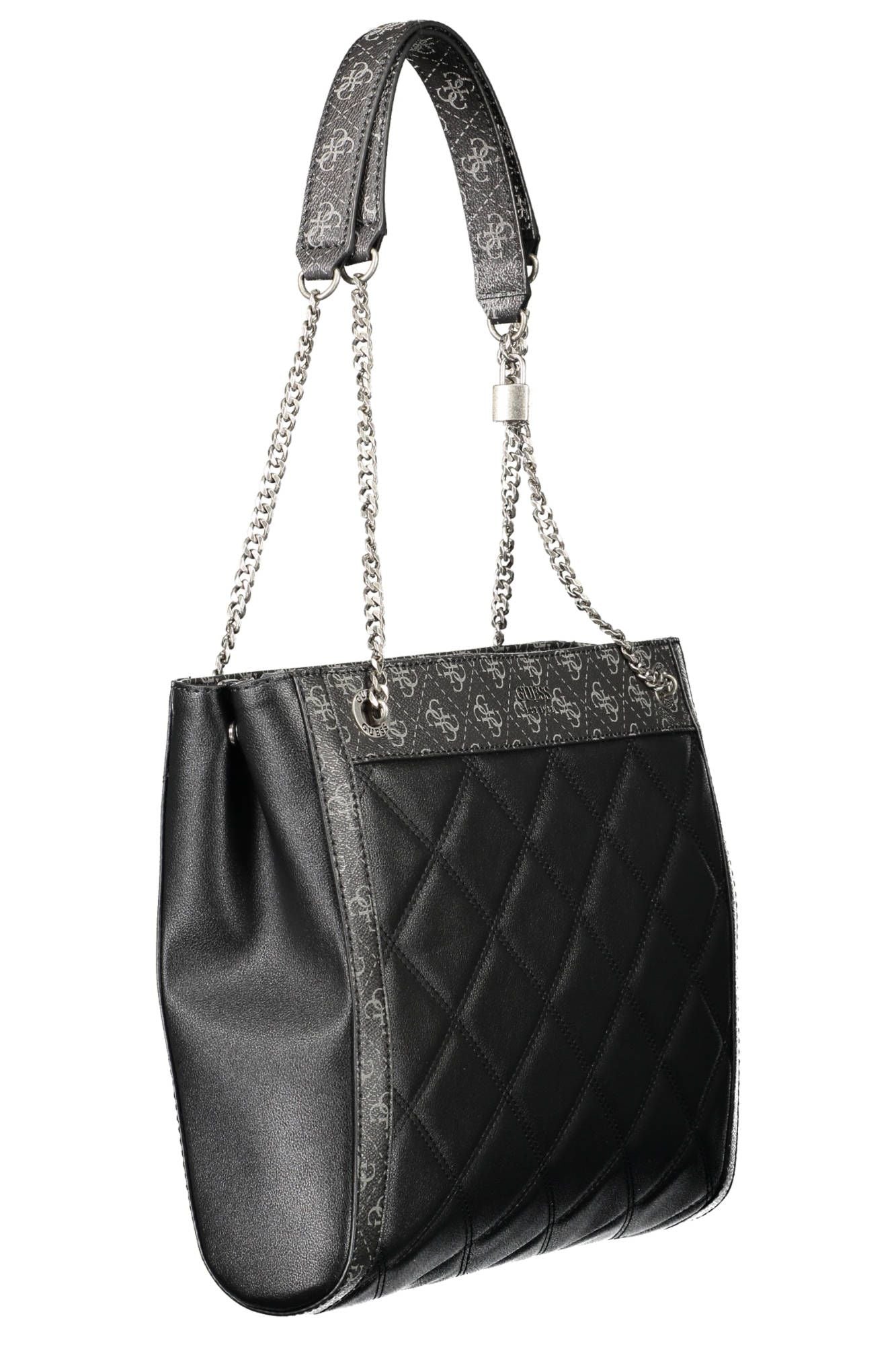 Guess Elegant Black Multi-Compartment Handbag - Luksusmuotia Guess Jeans - Tutustu YVES JAVANNI® 