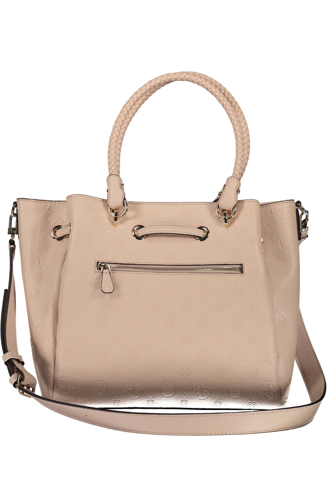 Guess Chic Pink Drawstring Handbag – Timeless Elegance - Luksusmuotia Guess Jeans - Tutustu YVES JAVANNI® 