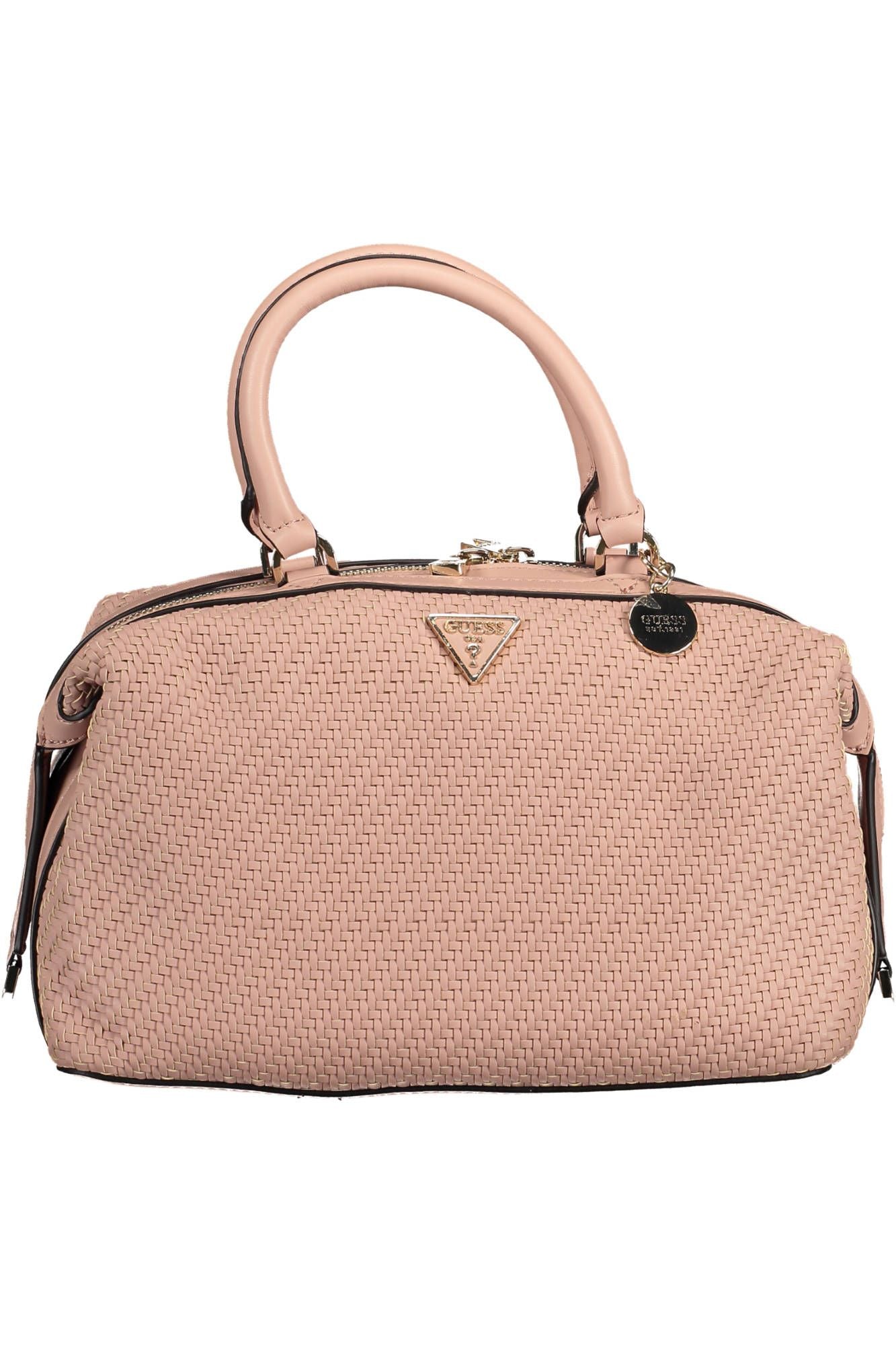 Guess Chic Pink Satchel with Contrasting Details - Luksusmuotia Guess Jeans - Tutustu YVES JAVANNI® 