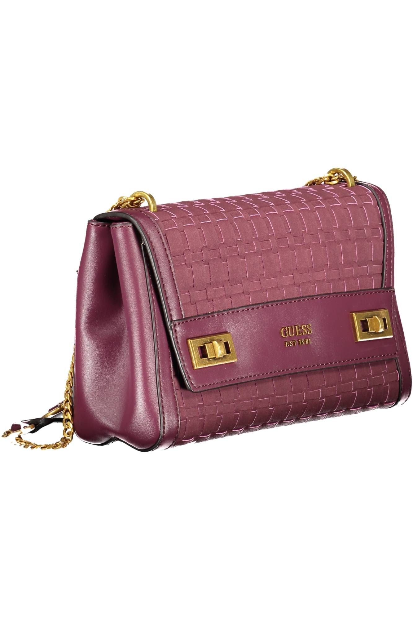 Guess Chic Purple Chain Handle Shoulder Bag - Luksusmuotia Guess Jeans - Tutustu YVES JAVANNI® 