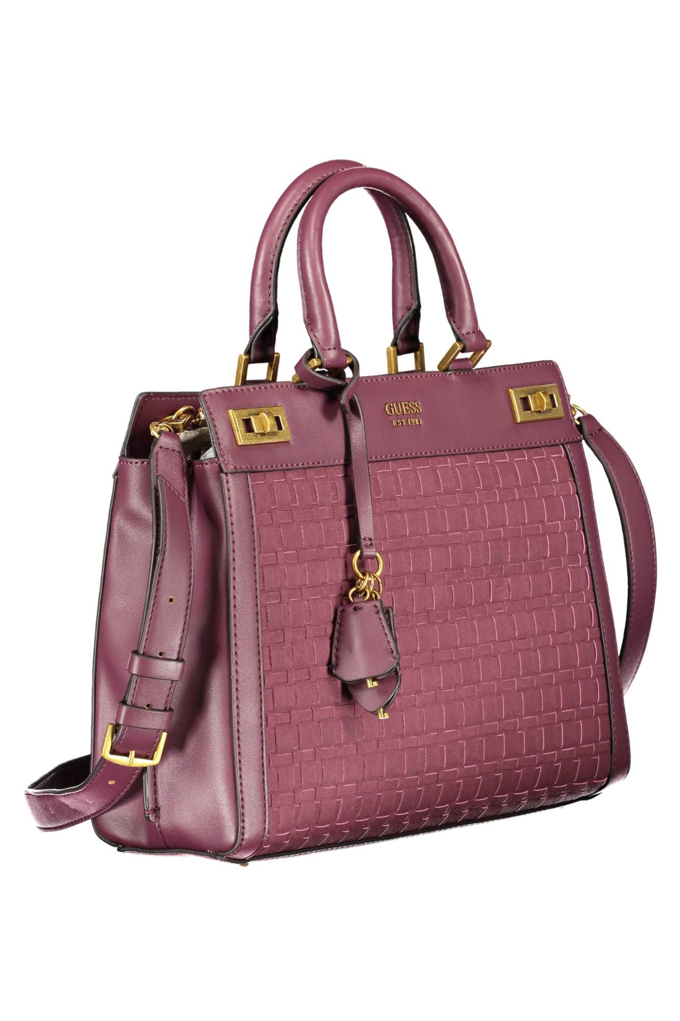 Guess Elegant Purple Polyurethane Handbag - Luxury from Guess Jeans - Shop at YVES JAVANNI