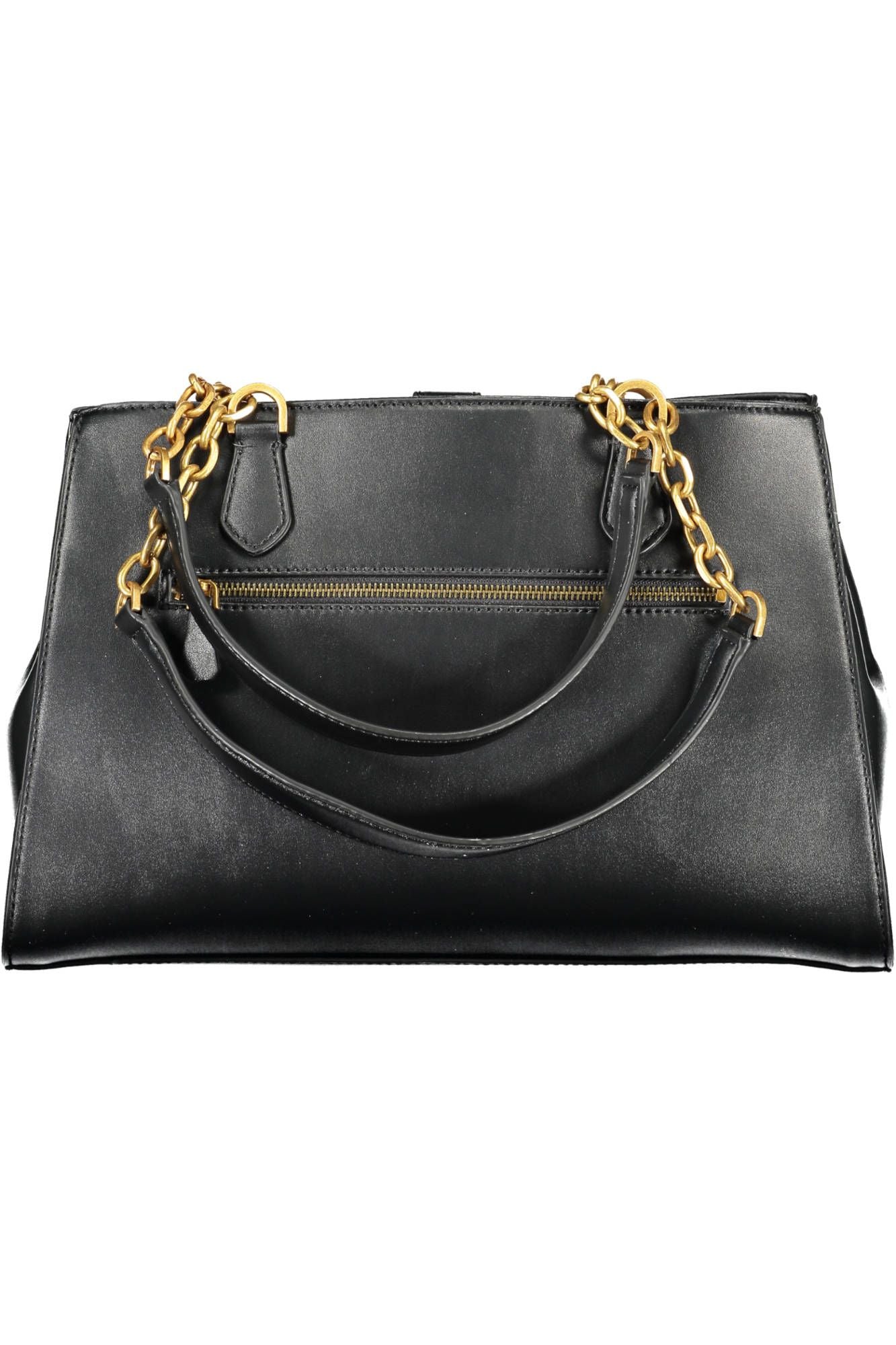 Guess Chic Black Polyurethane Satchel with Contrasting Details - Luksusmuotia Guess Jeans - Tutustu YVES JAVANNI® 