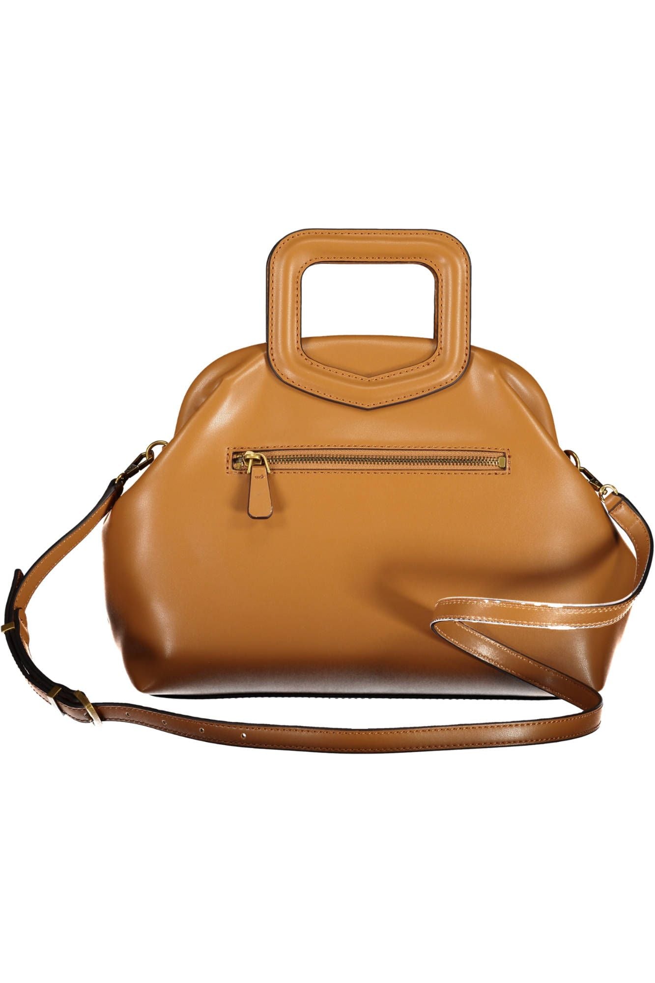 Guess Chic Brown Polyurethane Handbag with Logo - Luksusmuotia Guess Jeans - Tutustu YVES JAVANNI® 