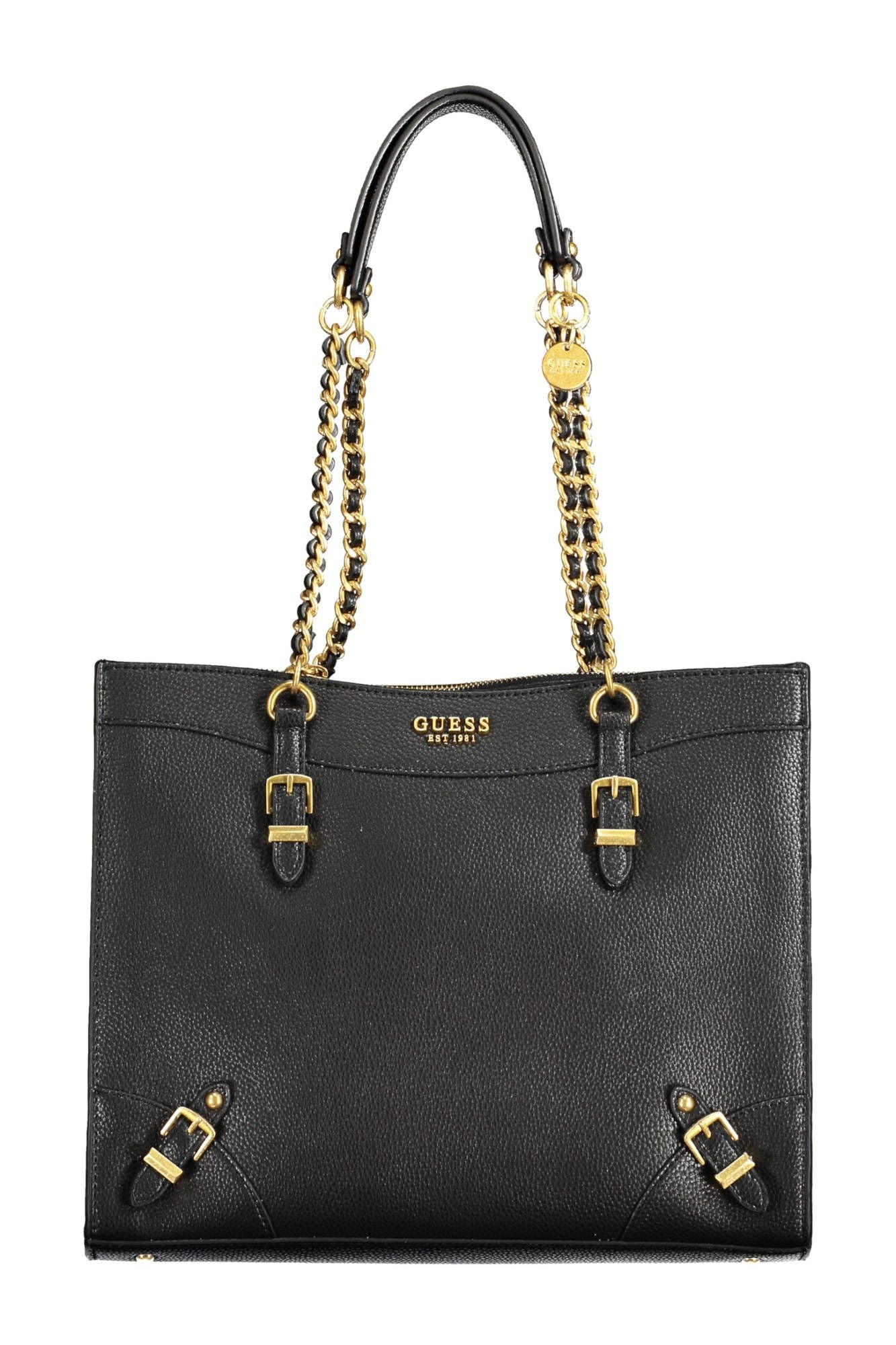 Guess Jeans Black Polyethylene Women Handbag - Luksuslaukut ja asusteet Guess Jeans - Tutustu YVES JAVANNI® 