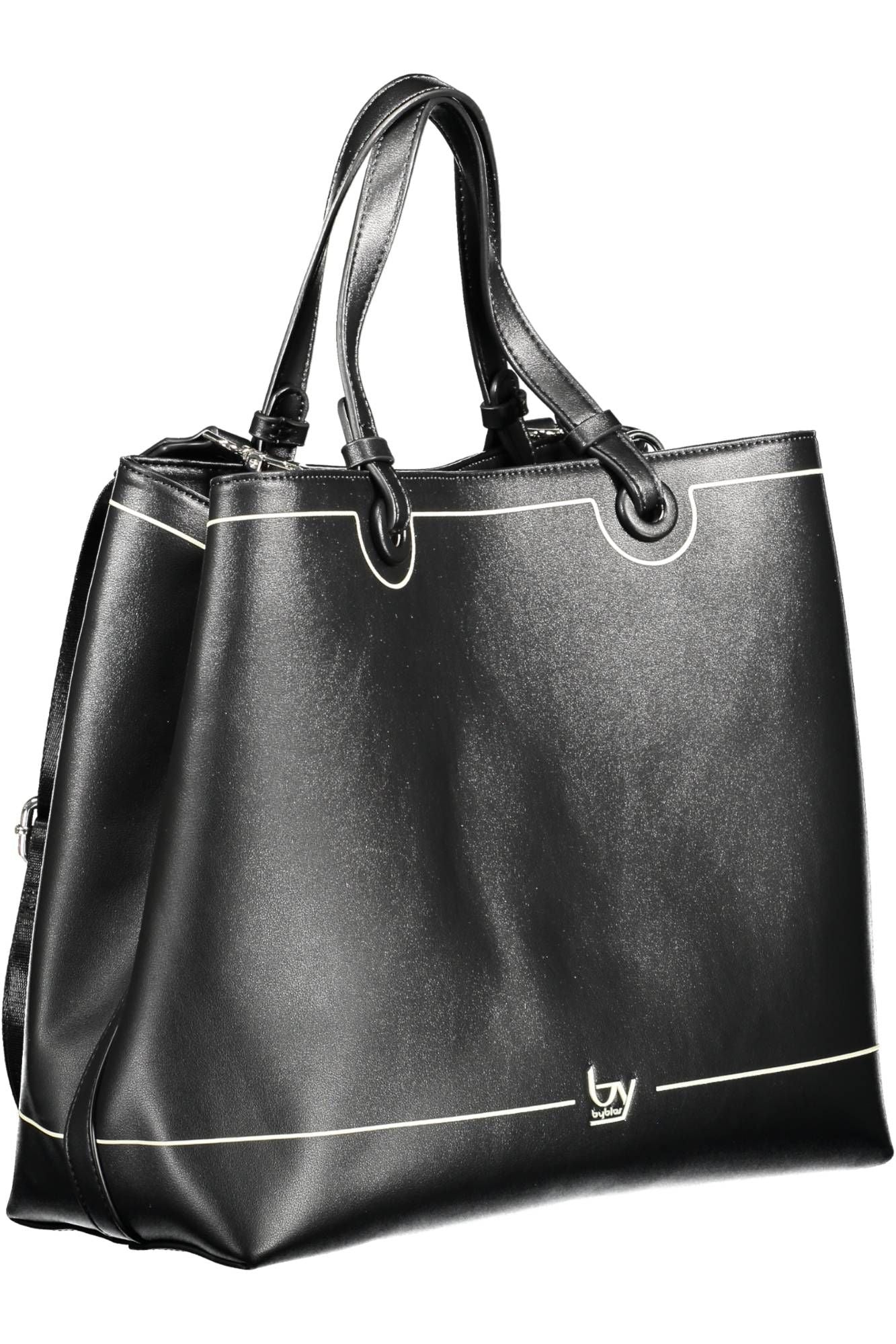 BYBLOS Elegant Black Two-Handled Shoulder Bag - Luksusmuotia BYBLOS - Tutustu YVES JAVANNI® 