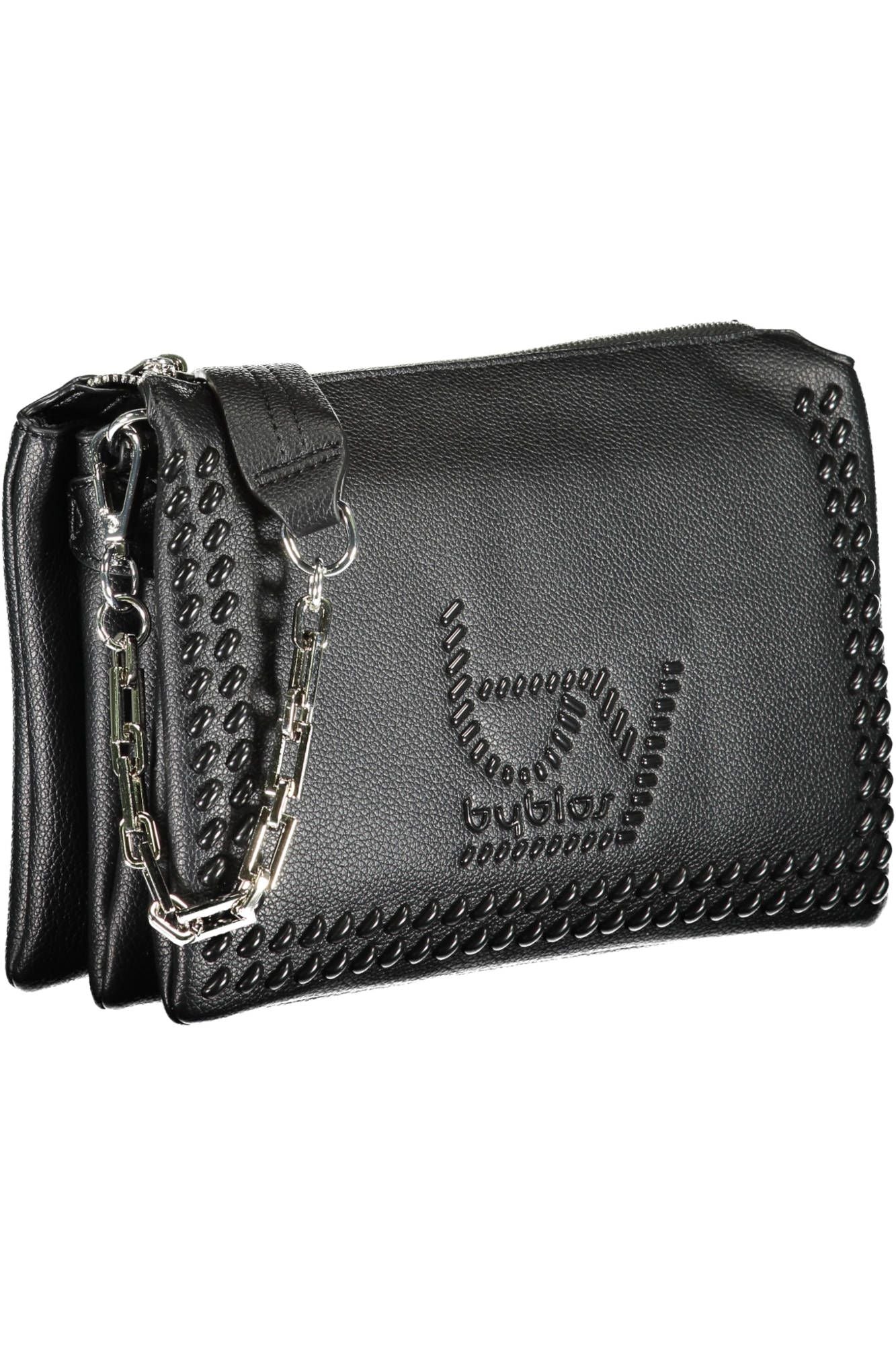 BYBLOS Elegant Chain-Handle Black Shoulder Bag - Luksusmuotia BYBLOS - Tutustu YVES JAVANNI® 