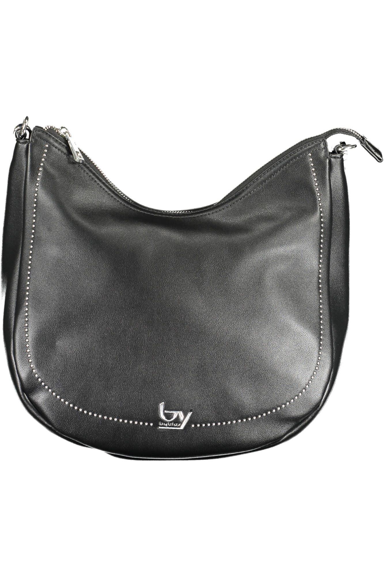 BYBLOS Elegant Black Polyurethane Handbag - Luksusmuotia BYBLOS - Tutustu YVES JAVANNI® 