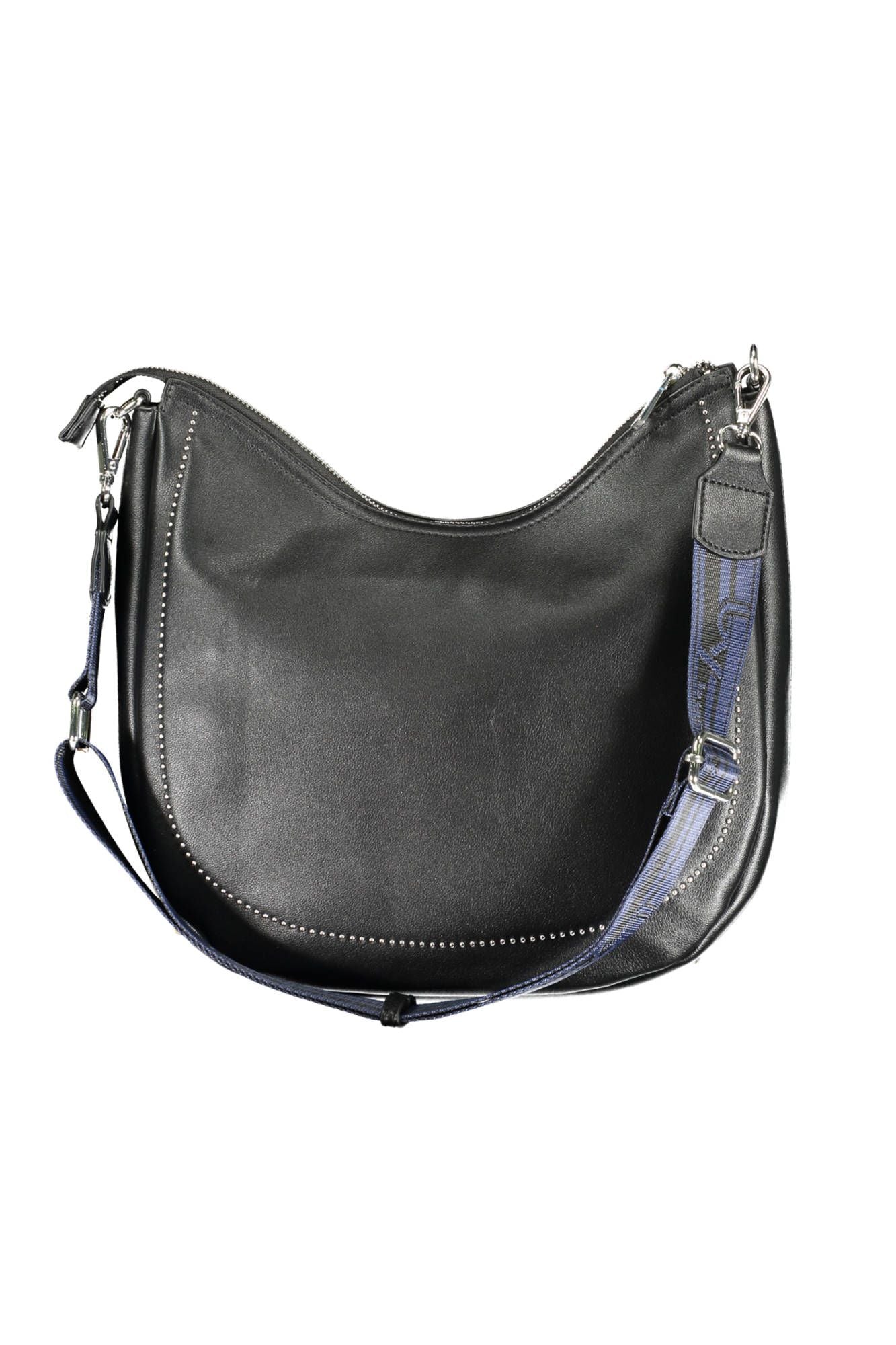 BYBLOS Elegant Black Polyurethane Handbag - Luksusmuotia BYBLOS - Tutustu YVES JAVANNI® 