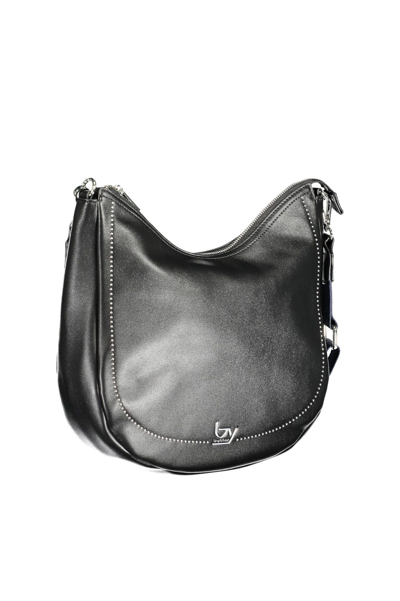 BYBLOS Elegant Black Polyurethane Handbag - Luksusmuotia BYBLOS - Tutustu YVES JAVANNI® 