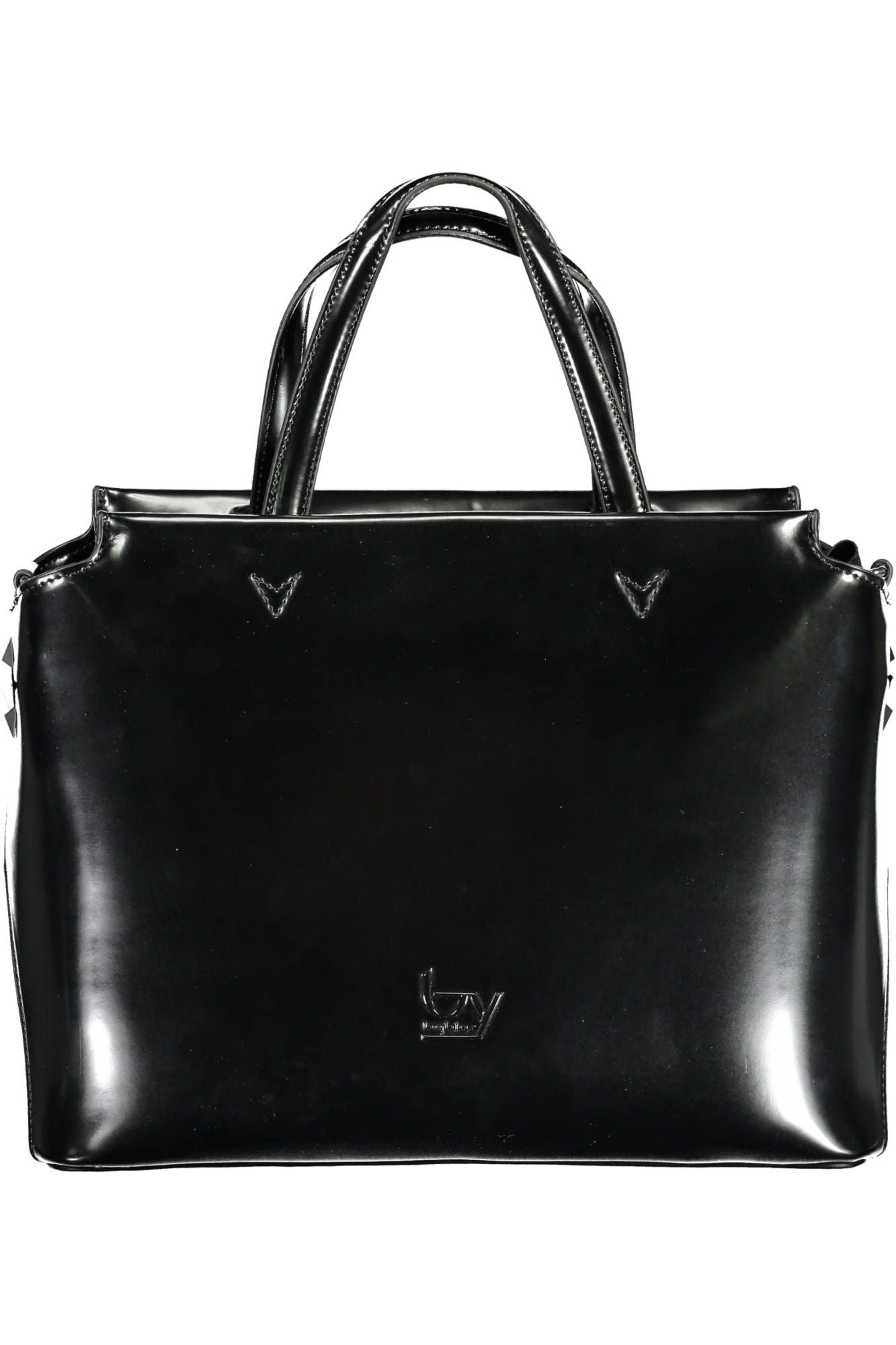 BYBLOS Elegant Black Two-Handle Bag with Contrasting Details - Luksusmuotia BYBLOS - Tutustu YVES JAVANNI® 