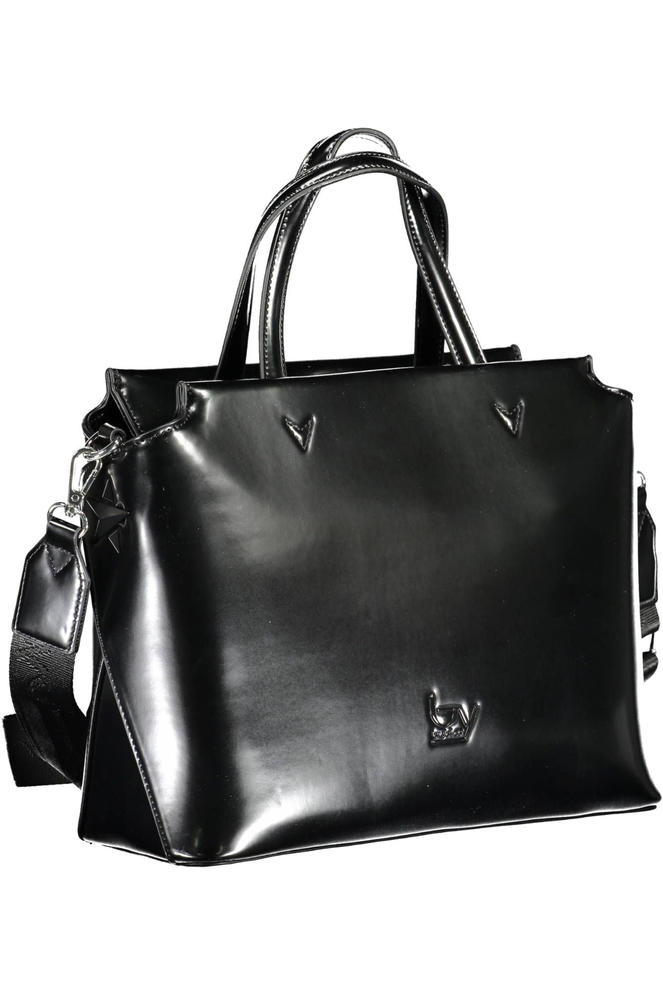 BYBLOS Elegant Black Two-Handle Bag with Contrasting Details - Luksusmuotia BYBLOS - Tutustu YVES JAVANNI® 