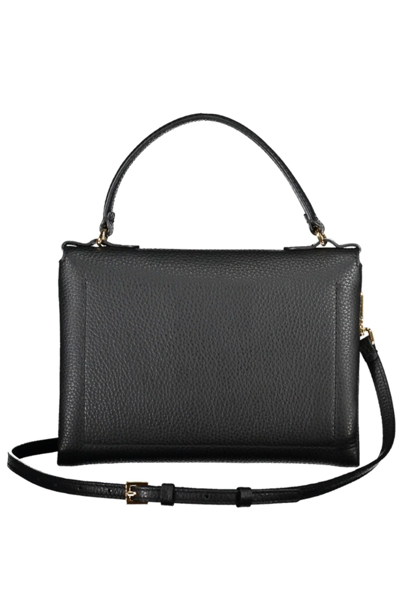 Coccinelle Chic Black Leather Handbag with Twist Lock - Luksusmuotia Coccinelle - Tutustu YVES JAVANNI® 