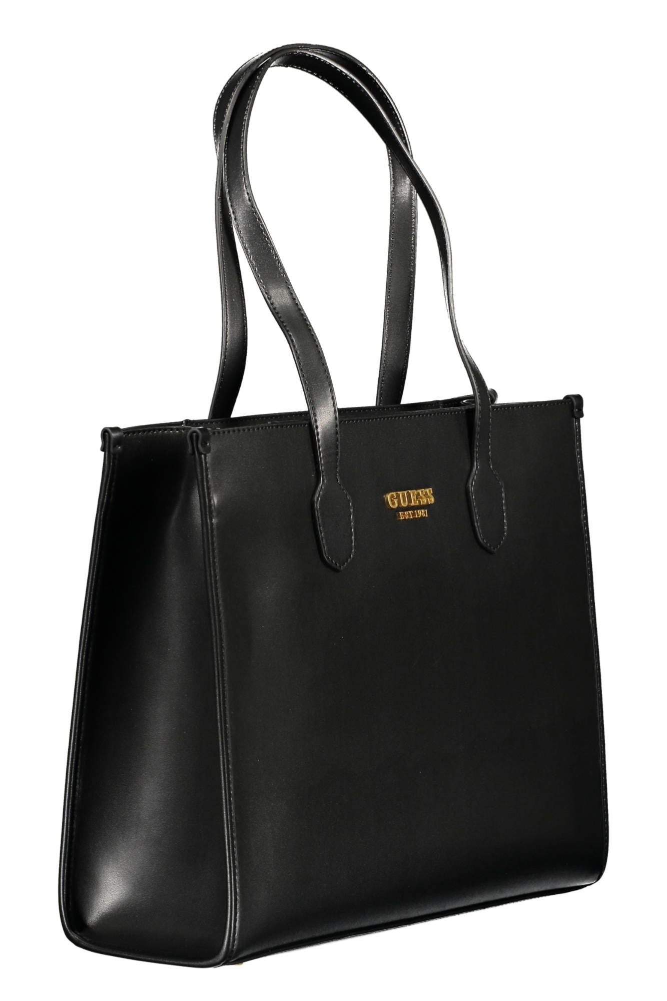 Guess Chic Black Polyurethane Shoulder Bag - Luksusmuotia Guess Jeans - Tutustu YVES JAVANNI® 